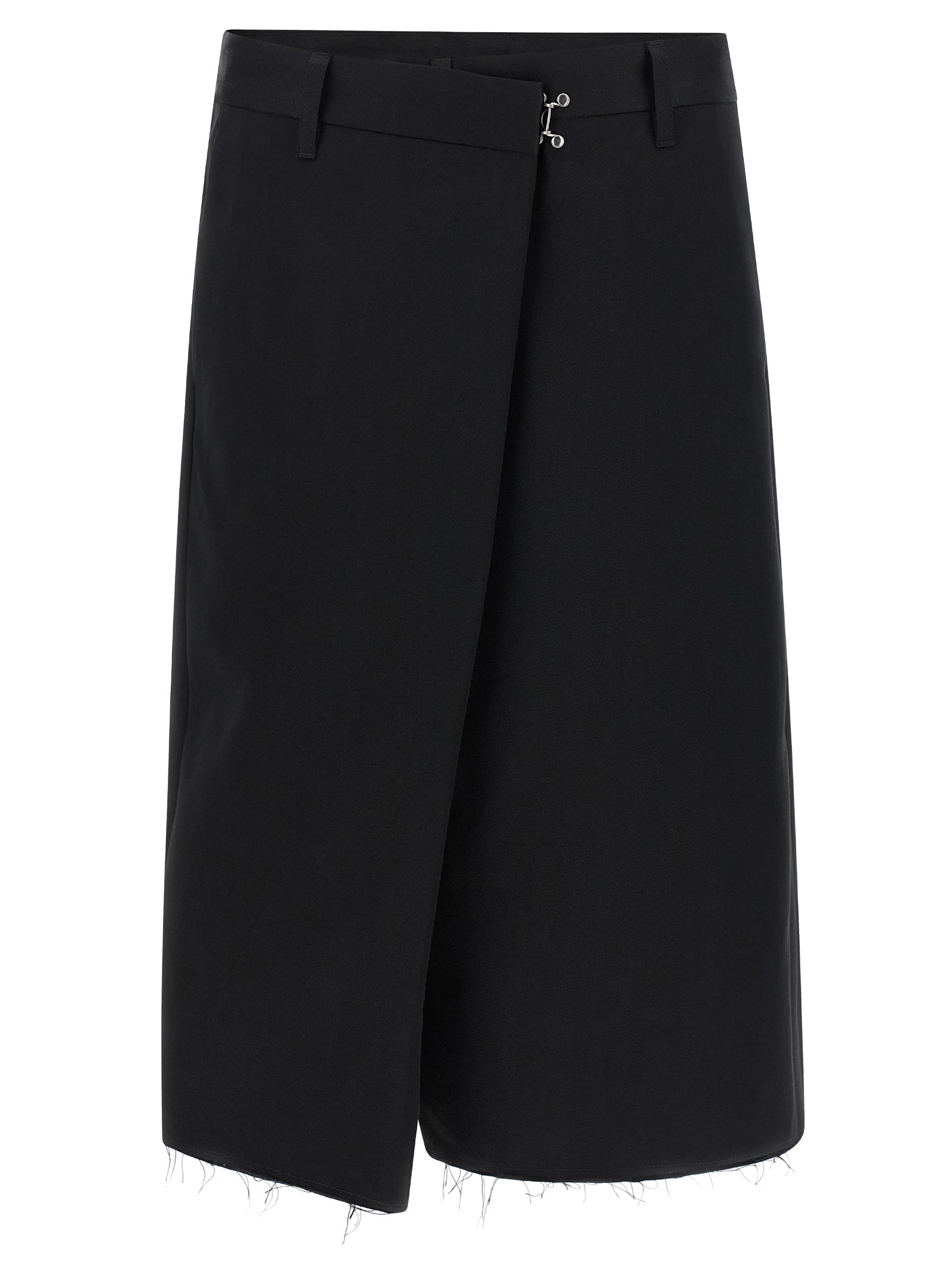 Maison Margiela Black Cotton Bermuda Women's Shorts