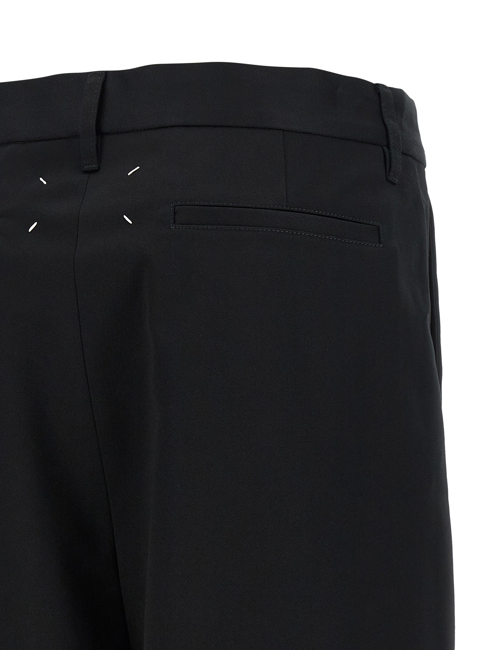 Maison Margiela Black Cotton Bermuda Women's Shorts