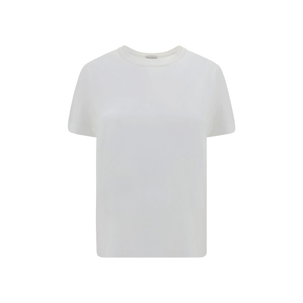 Brunello Cucinelli White Cotton Women's T-Shirt