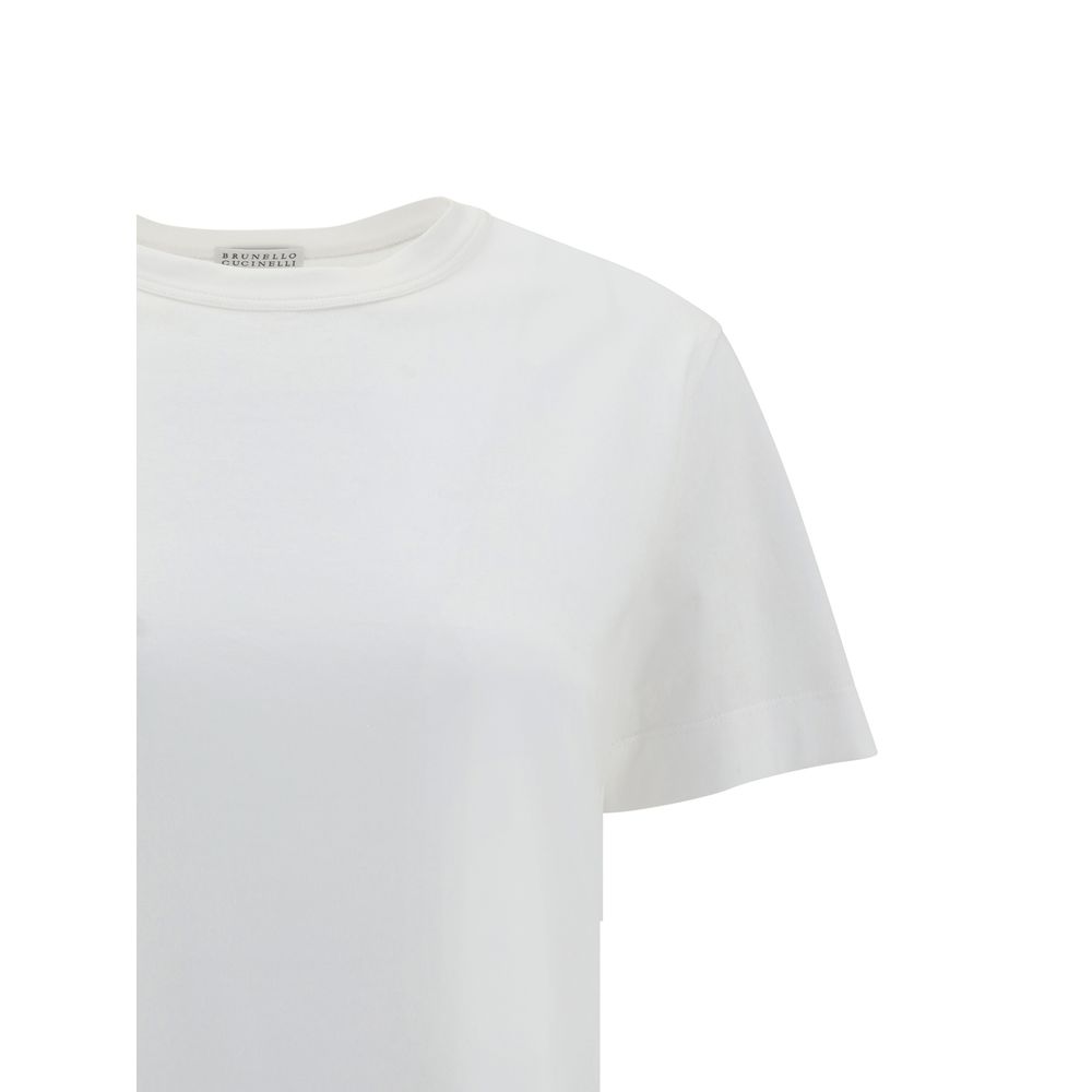 Brunello Cucinelli White Cotton Women's T-Shirt