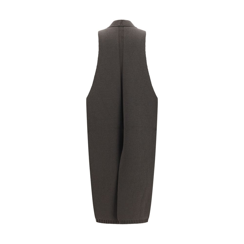 Rick Owens Gray Wool Oves Aries Sleeveless Women's Jacket
