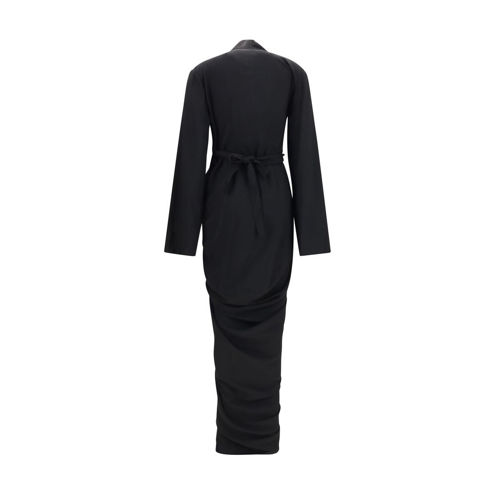 Rick Owens Black Viscose Casual Women's Dress