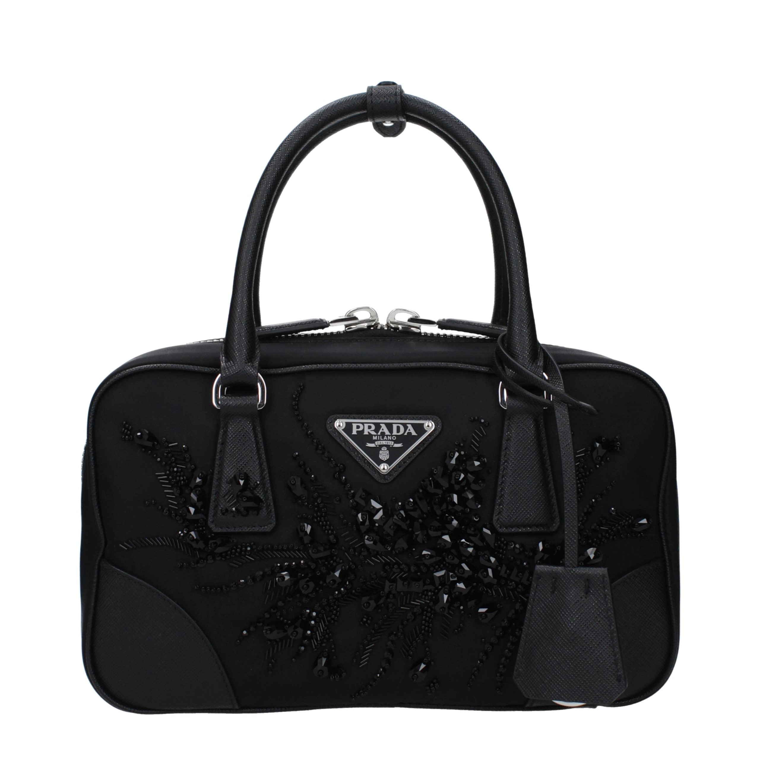 Prada Black Fabric Women's Handbag