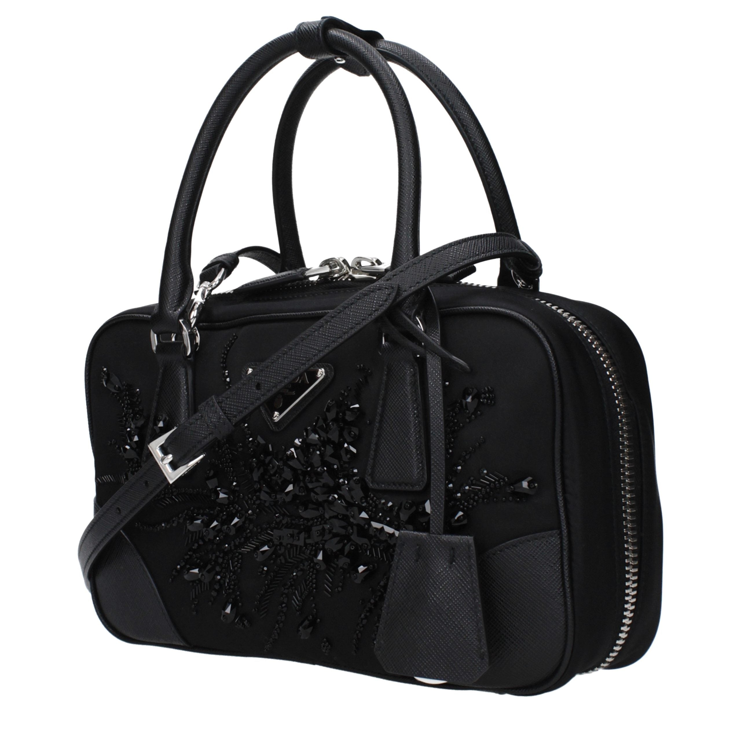 Prada Black Fabric Women's Handbag