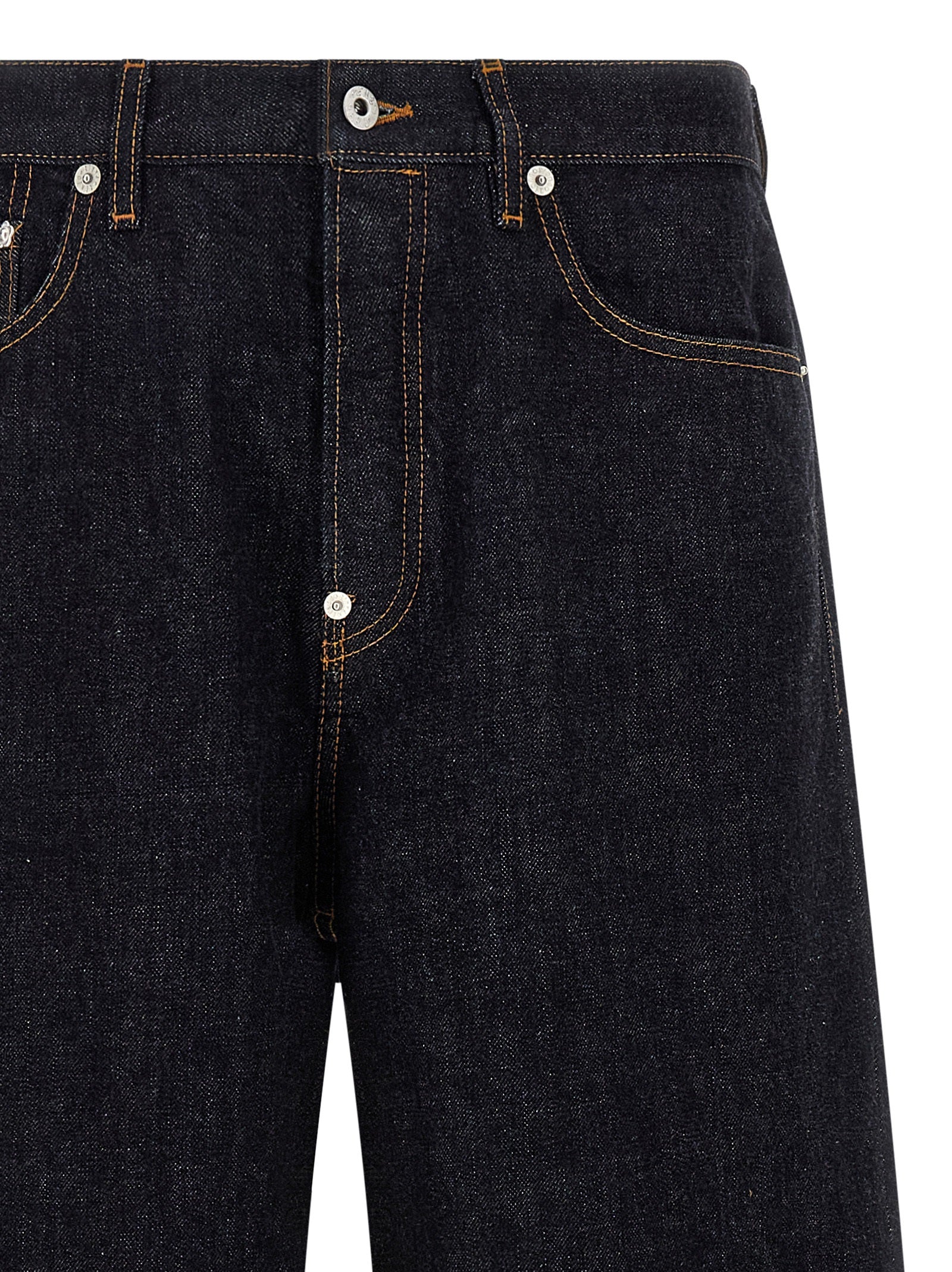 Kenzo Blue Cotton Straight-Leg Men's Jeans