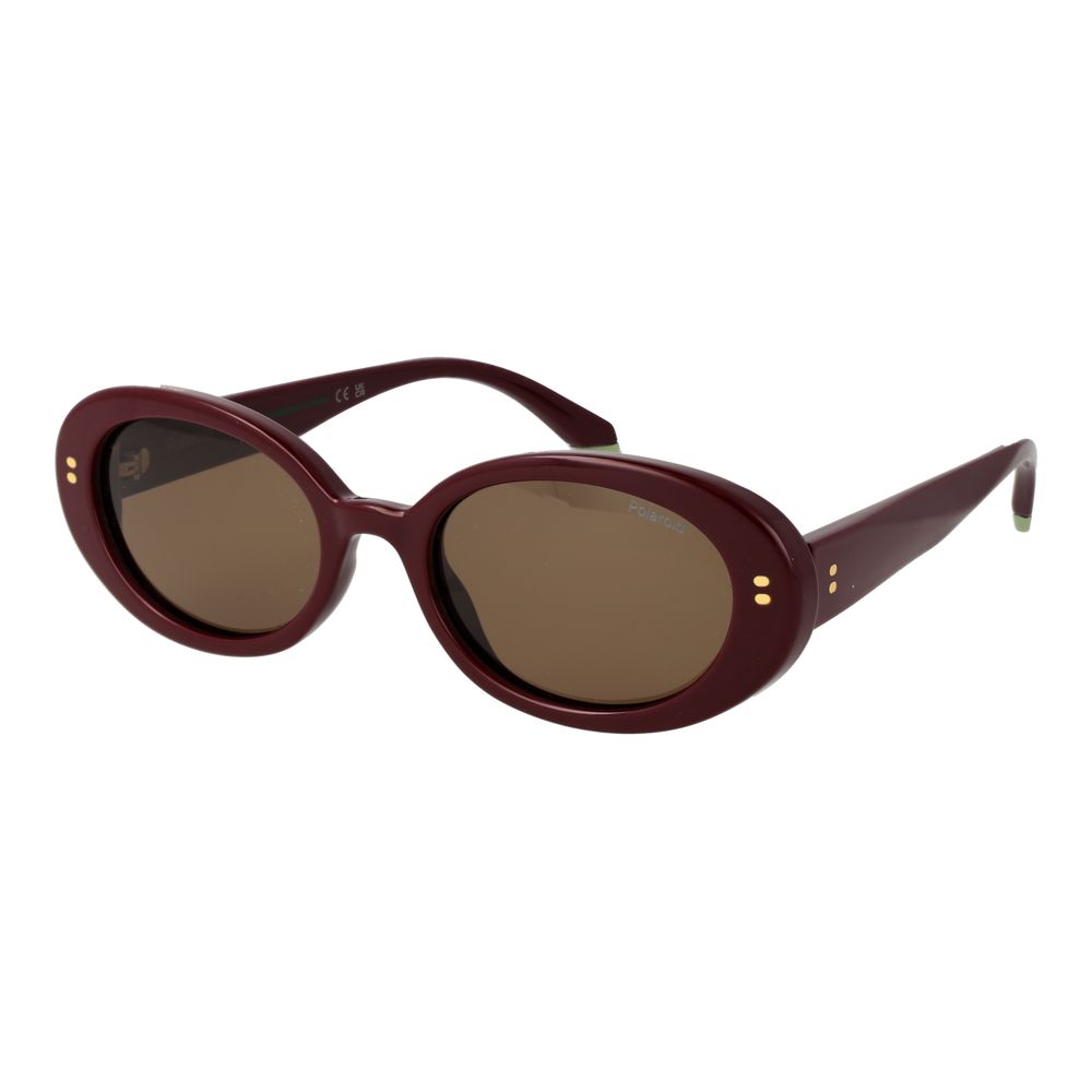 Polaroid Burgundy Polycarbonate Women's Sunglasses