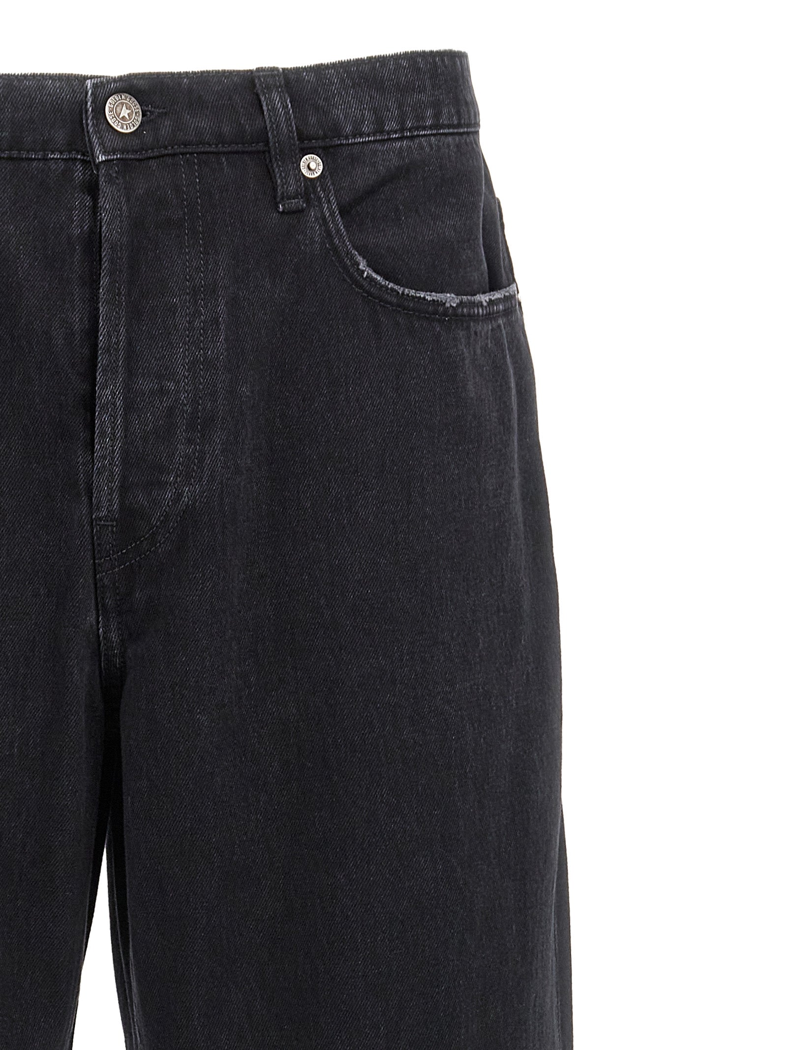 Golden Goose Black Cotton Straight-Leg Men's Jeans