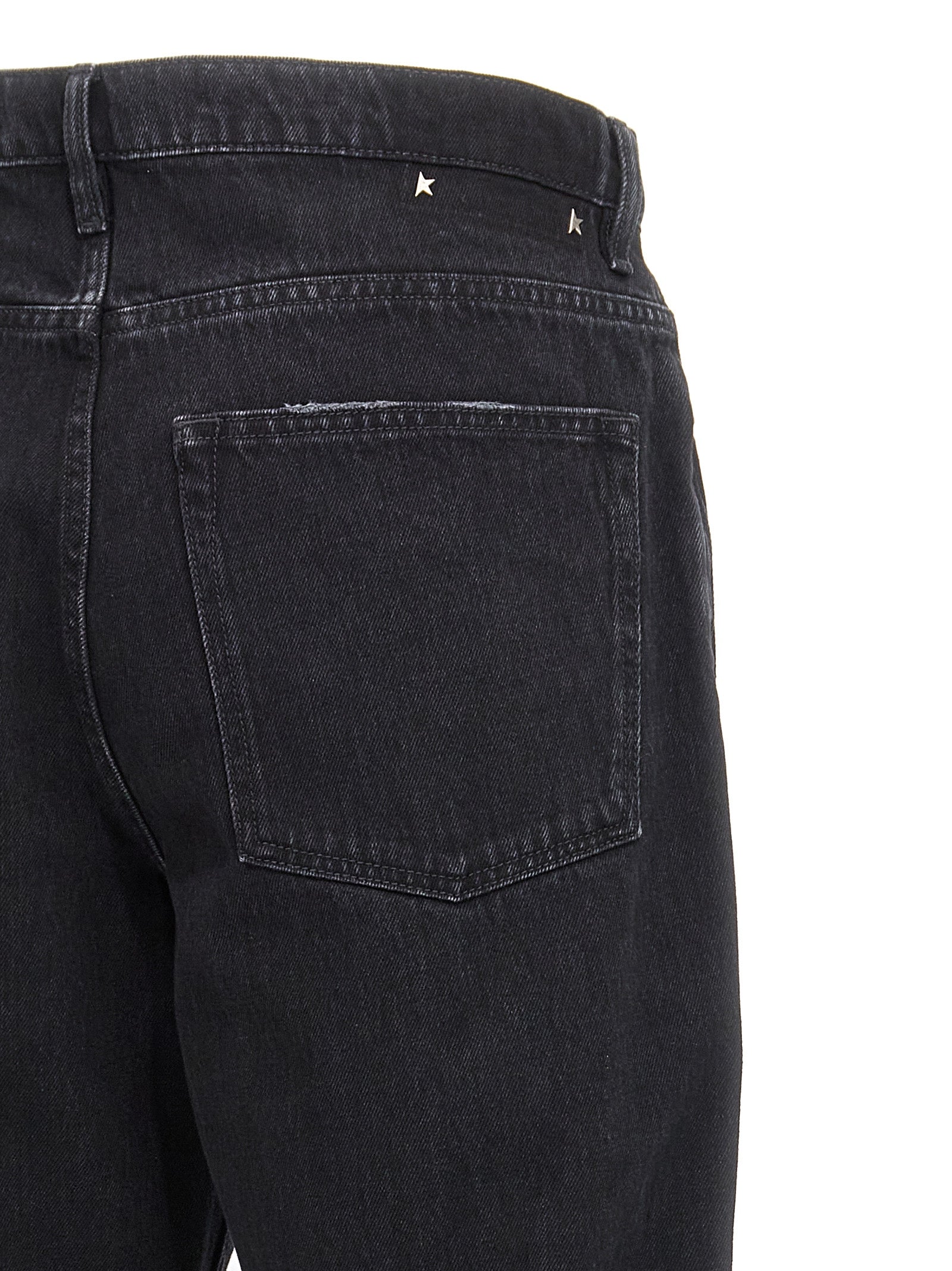 Golden Goose Black Cotton Straight-Leg Men's Jeans
