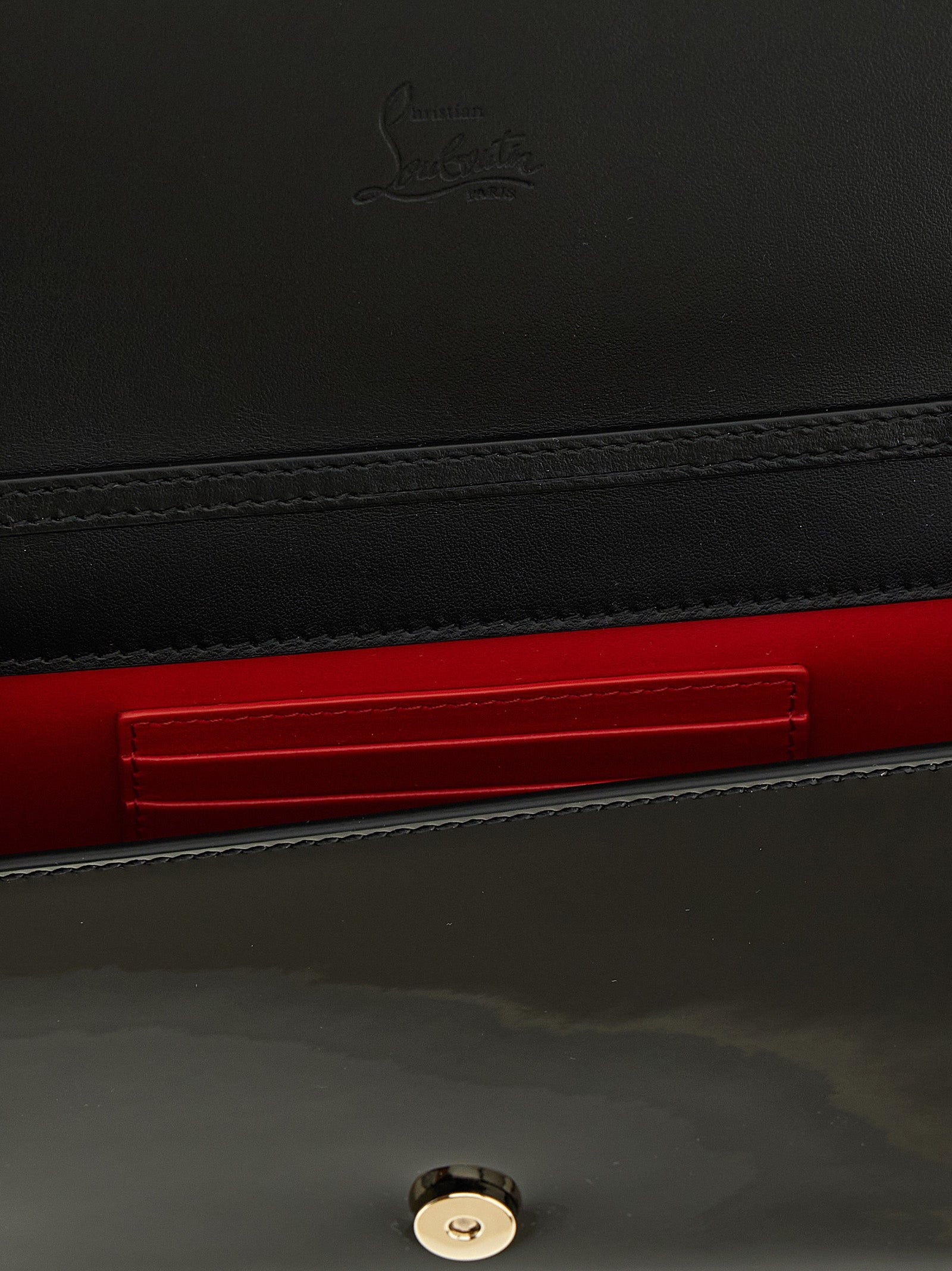 Christian Louboutin Black Calfskin Clutch Women's Bag