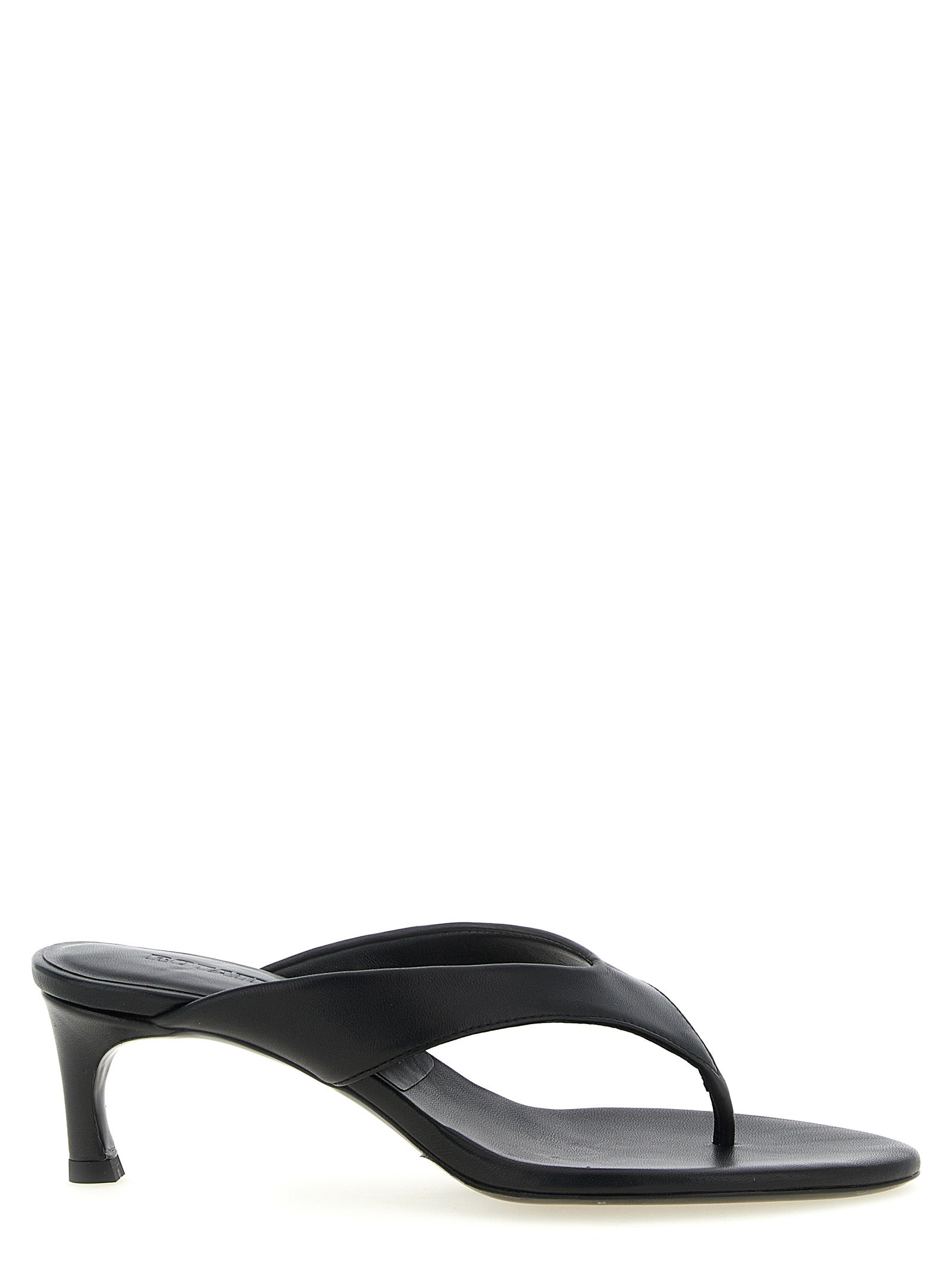 ROTATE BIRGER CHRISTENSEN Black Calfskin Flip-Flop Women's Sandals