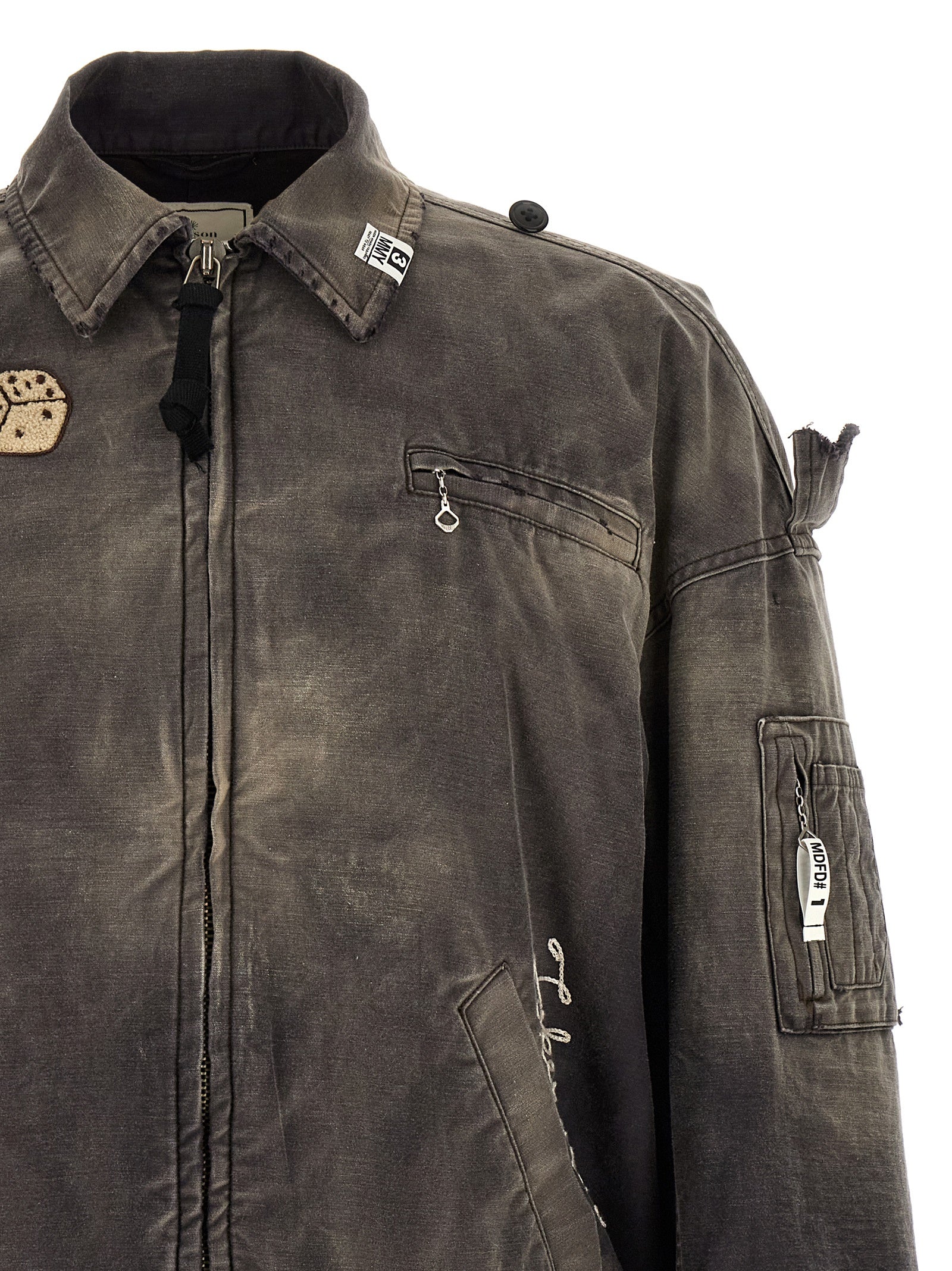Maison Mihara Yasuhiro Black Cotton Men's Bomber