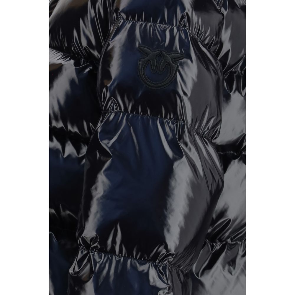 PINKO Black Polyamide Full-Length Women's Jacket