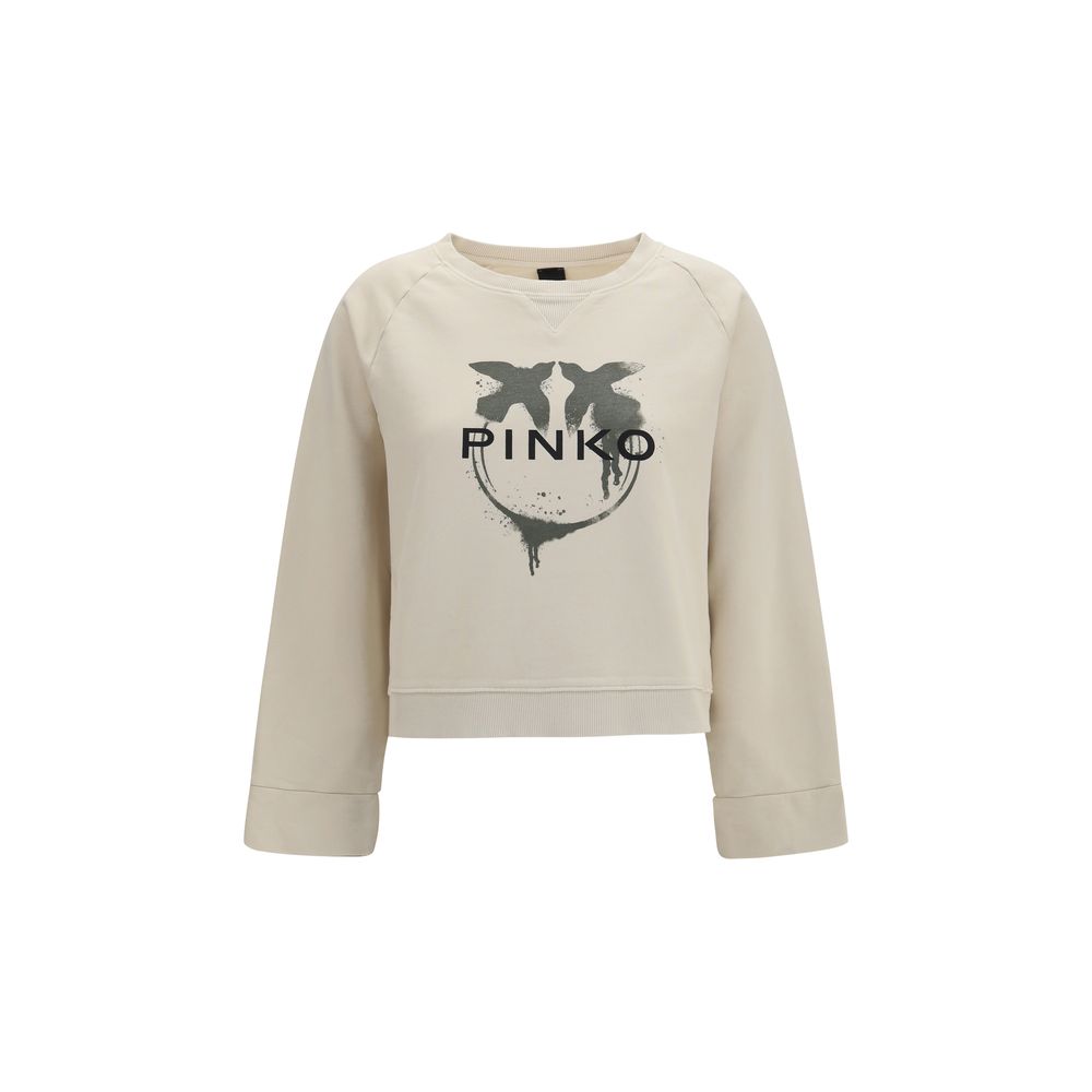 PINKO Beige Cotton Women's Sweatshirt