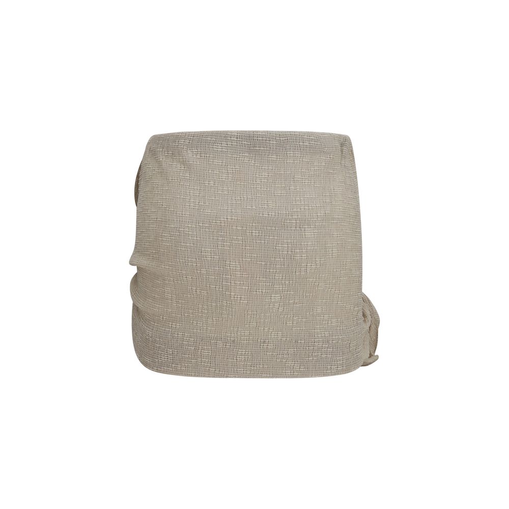 Magda Butrym Beige Lycra Mini Women's Skirt