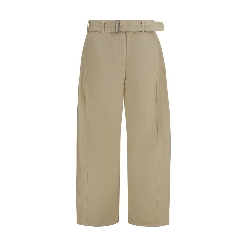 Magda Butrym Beige Cotton Casual Women's Pants