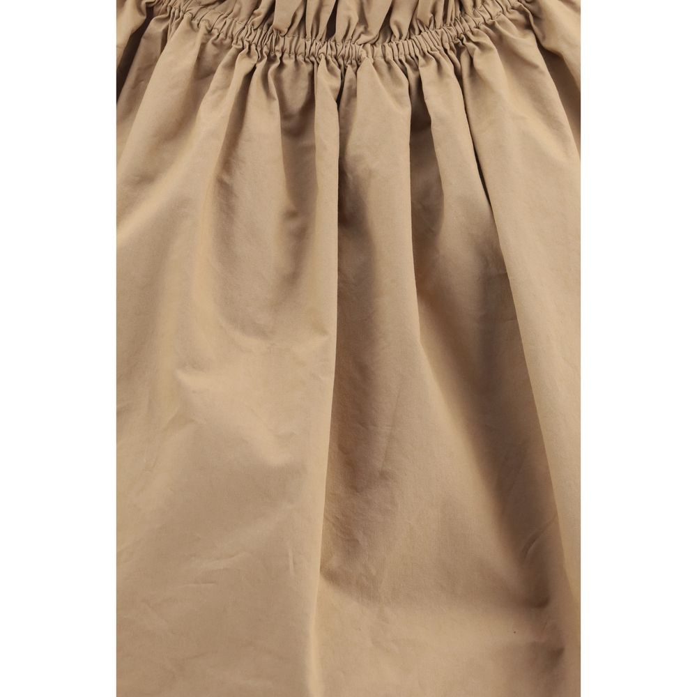 Saint Laurent Beige Cotton Shortsleeve Women's Shirt