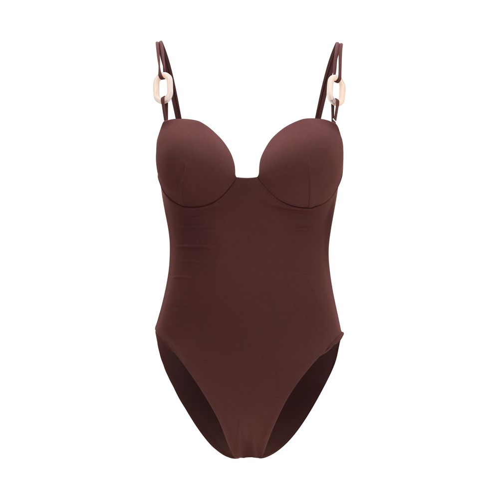 Magda Butrym Bordeaux Nylon One-Piece Women's Swimsuit