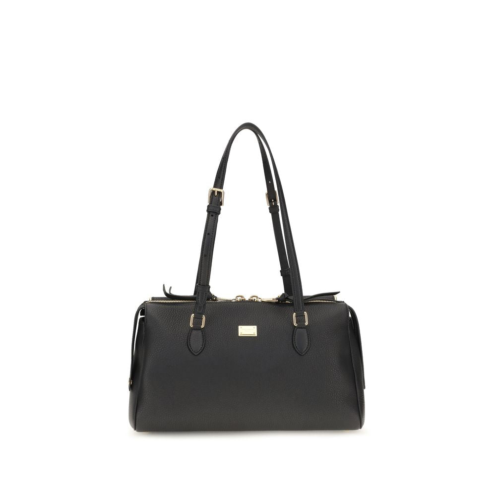 Dolce & Gabbana Black Calf Leather Bos Taurus Women's Handbag