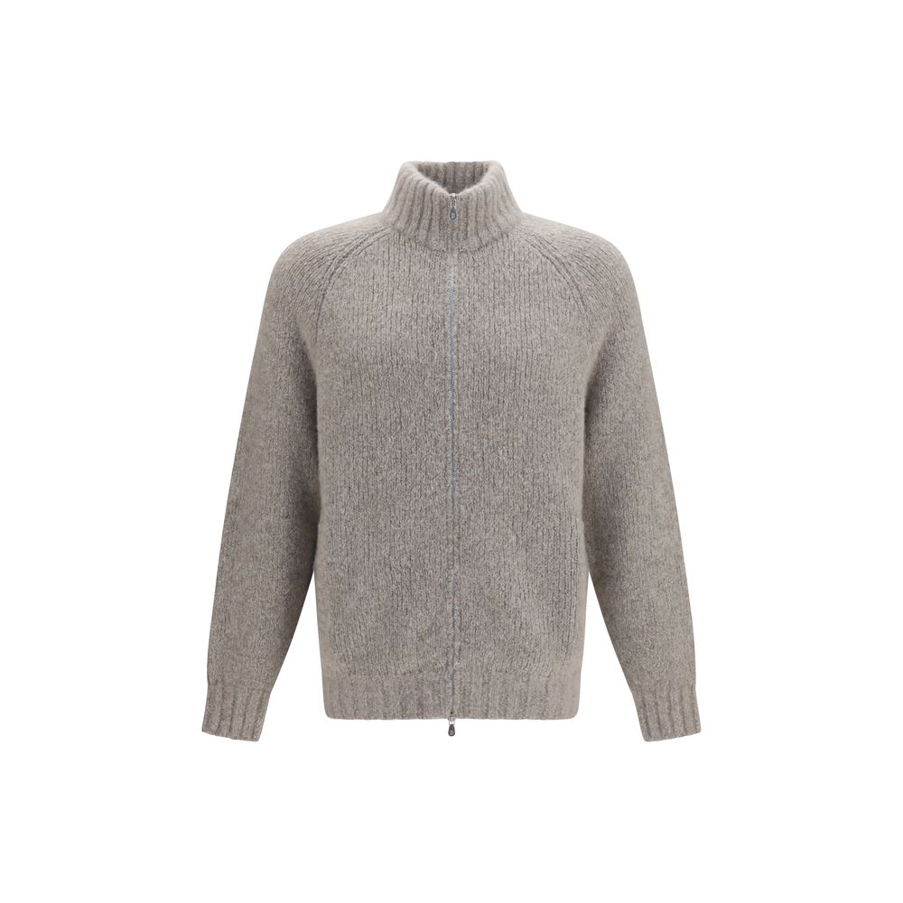 Brunello Cucinelli Gray Cashmere Men's Cardigan