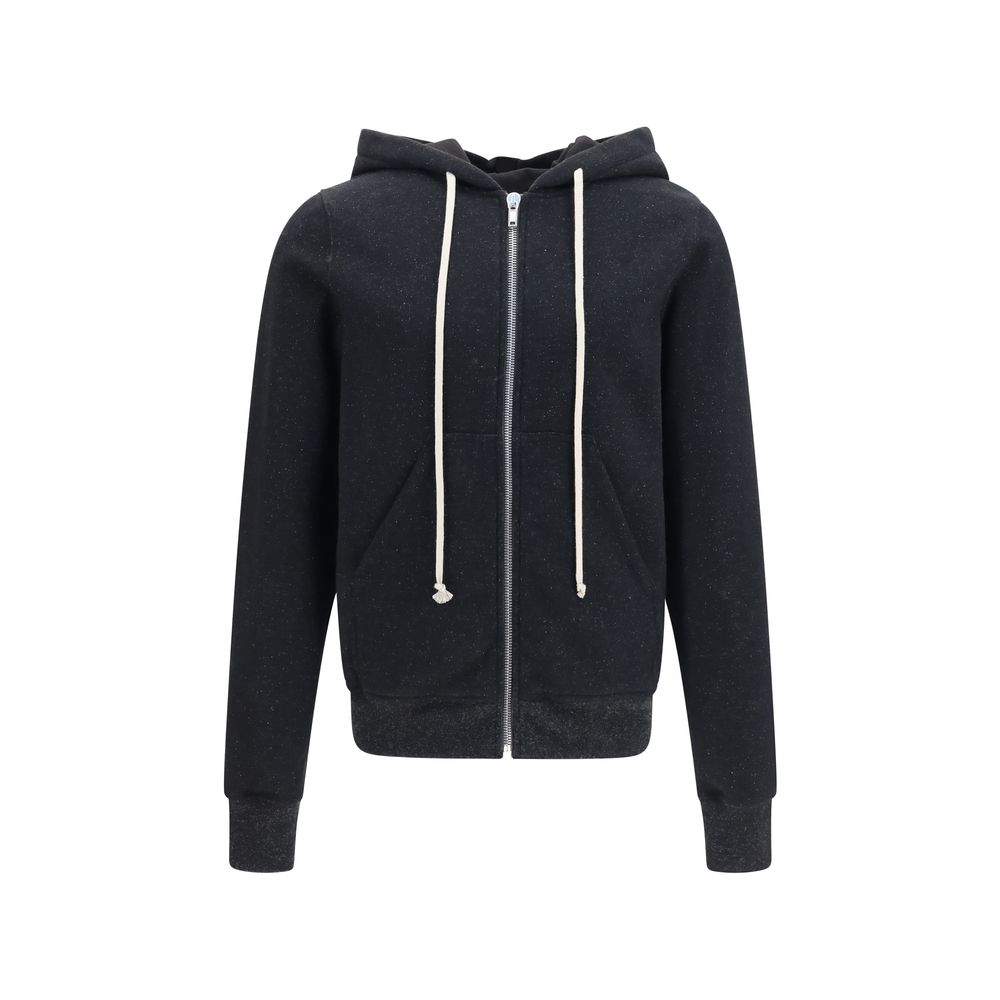 Rick Owens Black Cotton Men's Sweatshirt