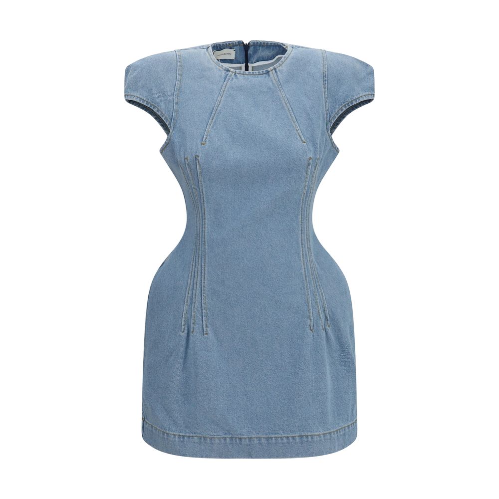 Magda Butrym Blue Cotton Casual Women's Dress