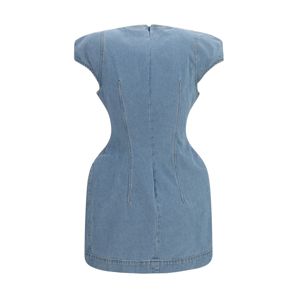 Magda Butrym Blue Cotton Casual Women's Dress