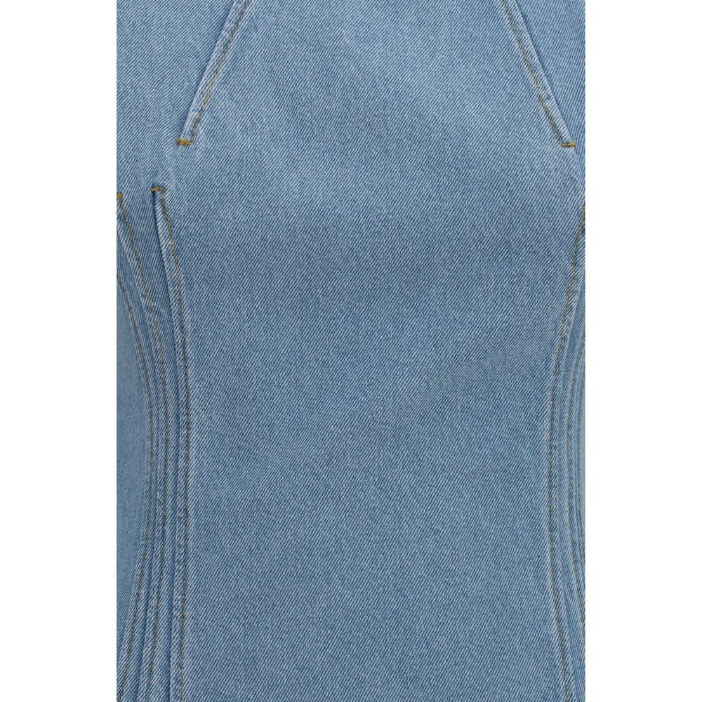 Magda Butrym Blue Cotton Casual Women's Dress