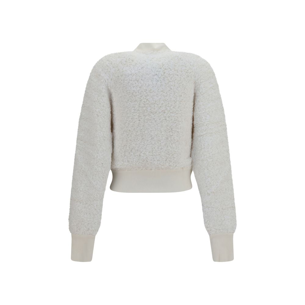 Balmain White Viscose Women's Bomber