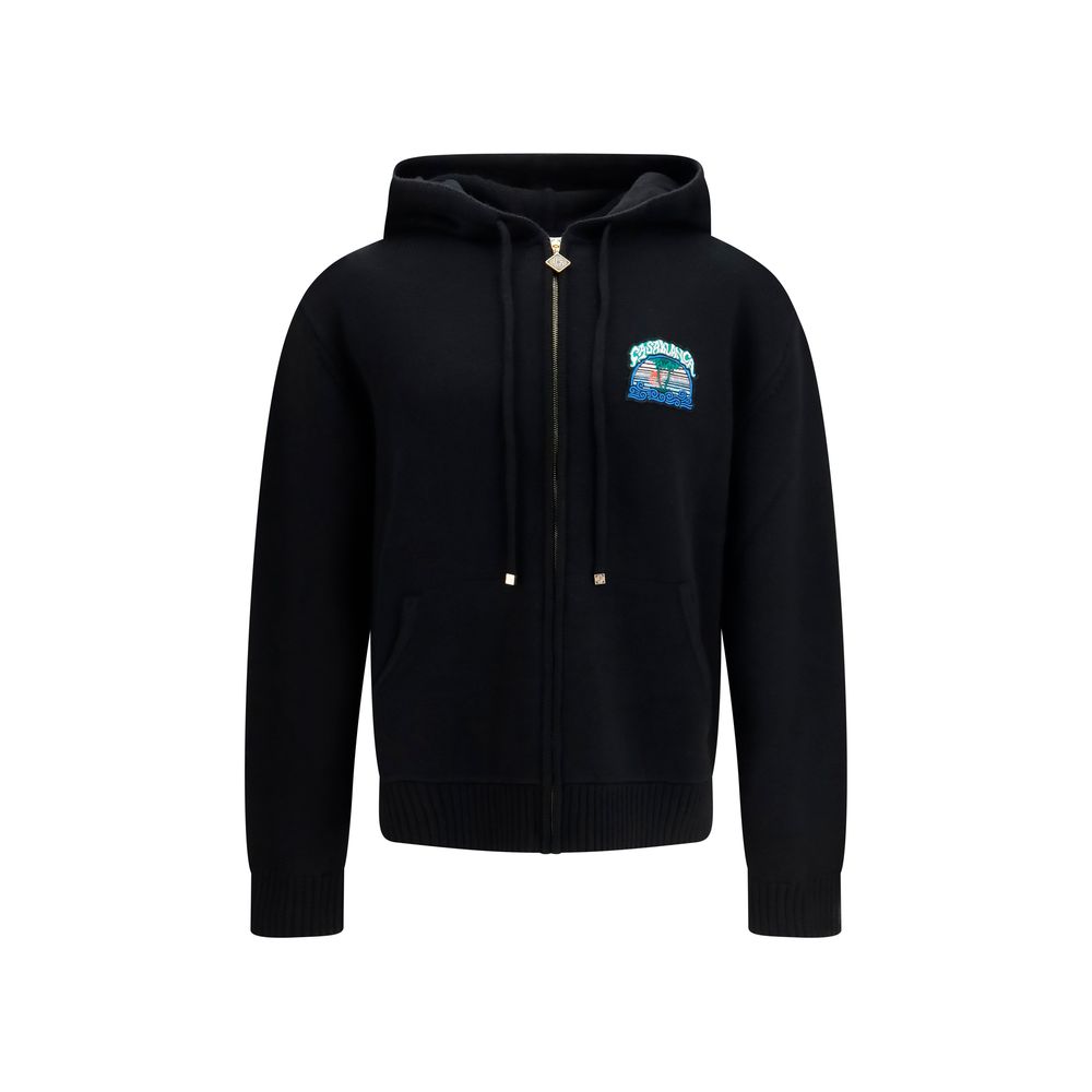Casablanca Black Wool Oves Aries Men's Sweatshirt