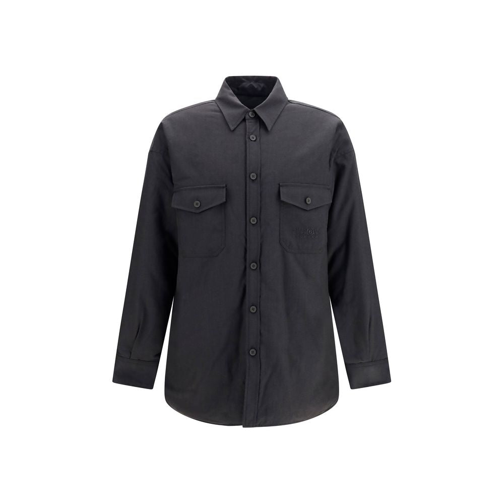 MM6 Gray Wool Oves Aries Men's Shirt