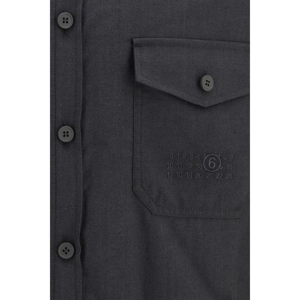 MM6 Gray Wool Oves Aries Men's Shirt