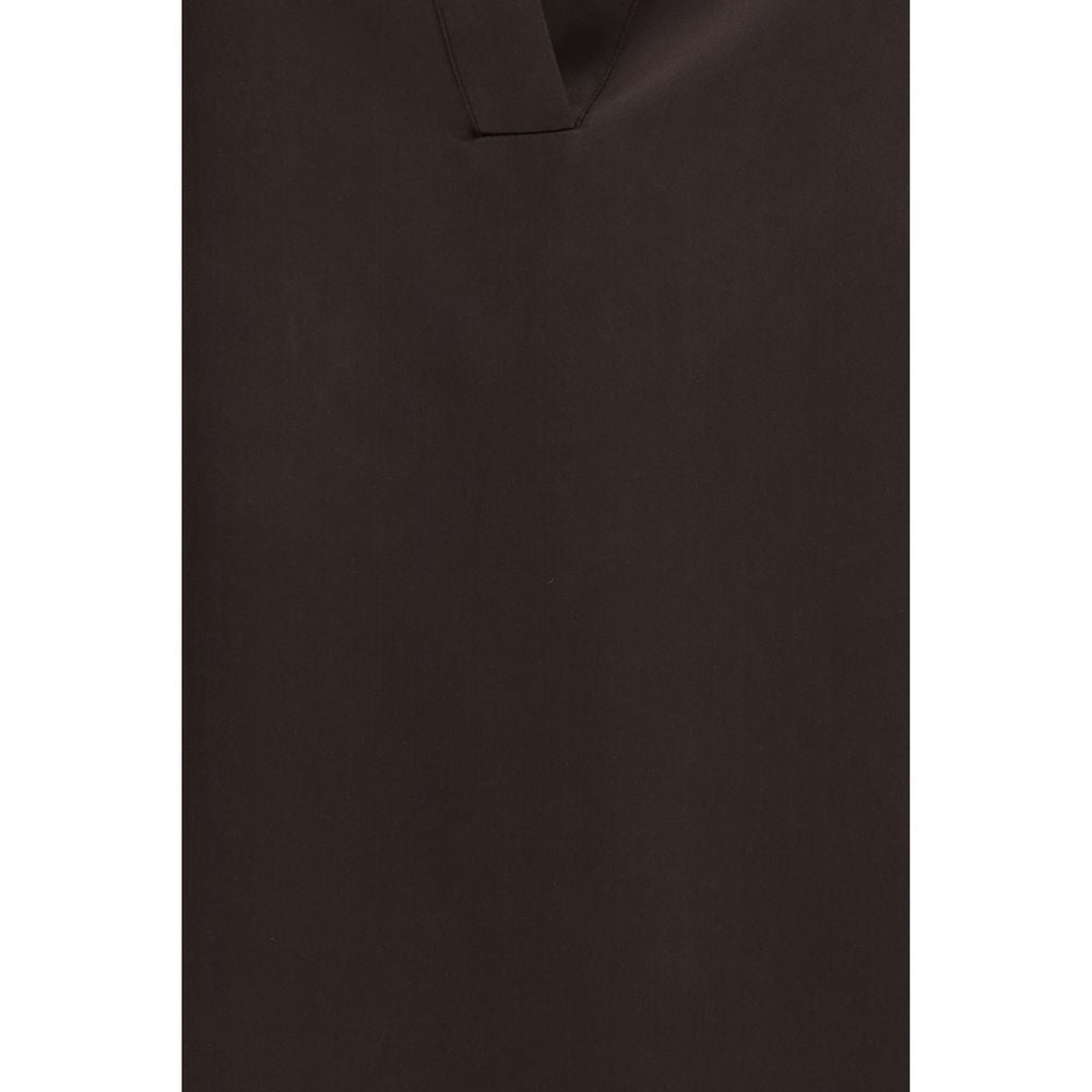 Tom Ford Brown Silk Dress Women's Shirt