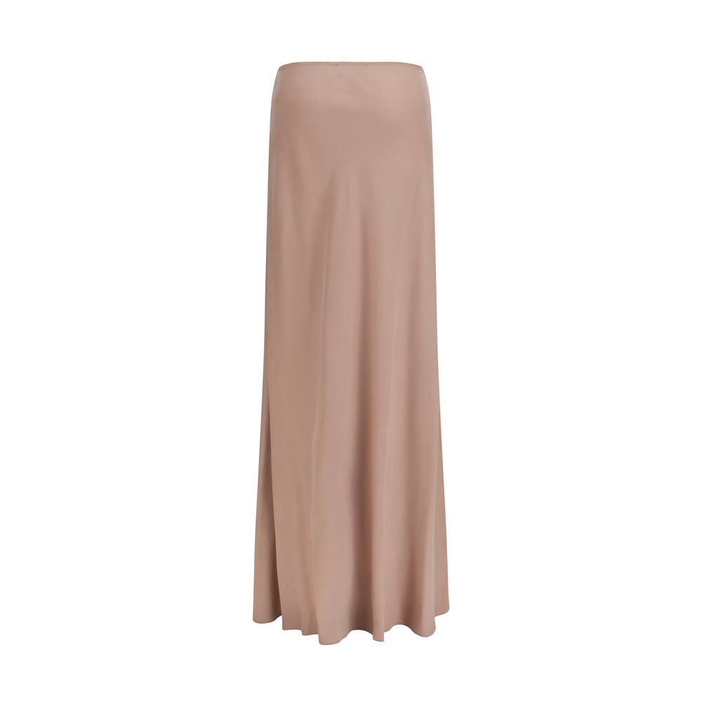 Fabiana Filippi Beige Lyocell Long Women's Skirt