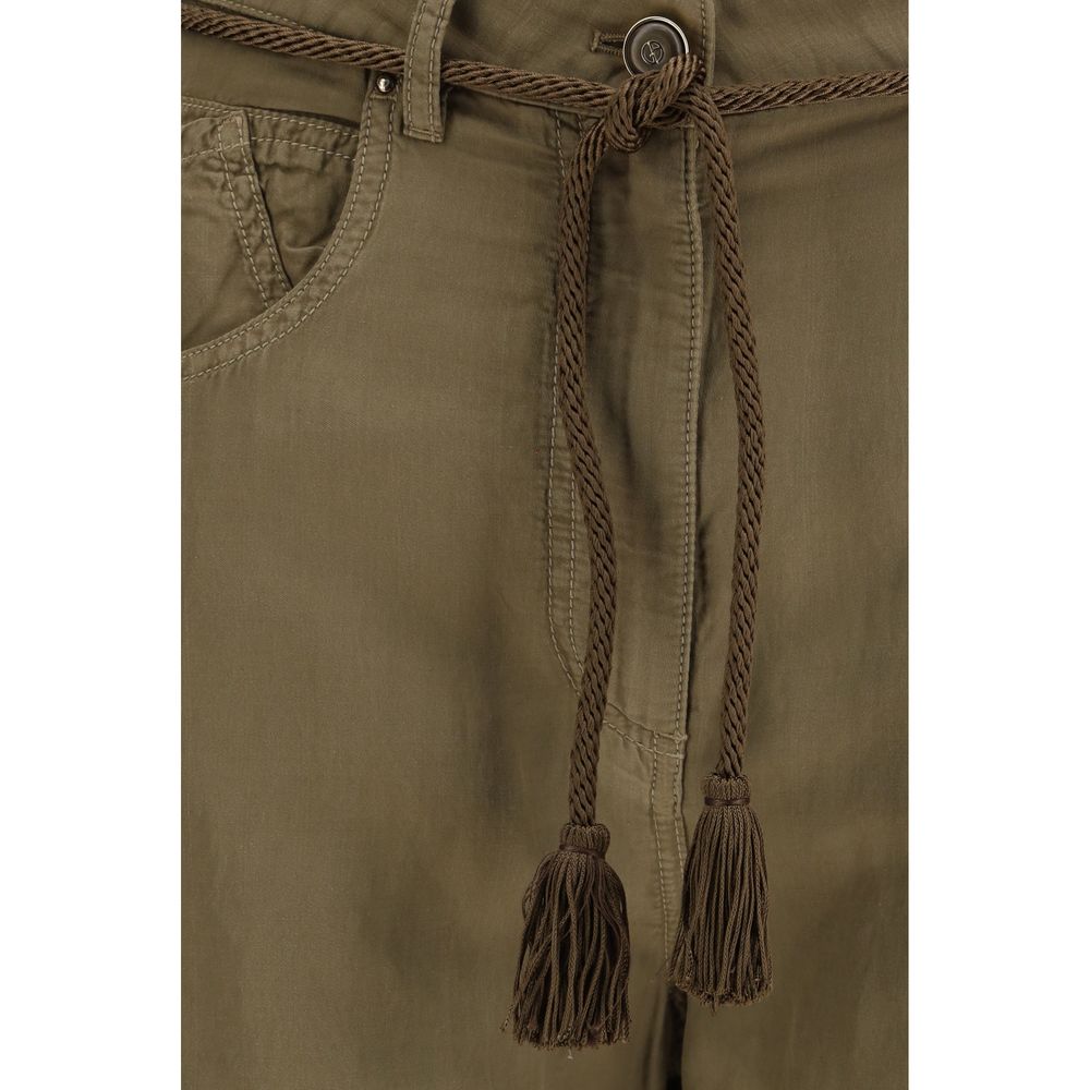 Giorgio Armani Bicolor Copper Casual Women's Pants