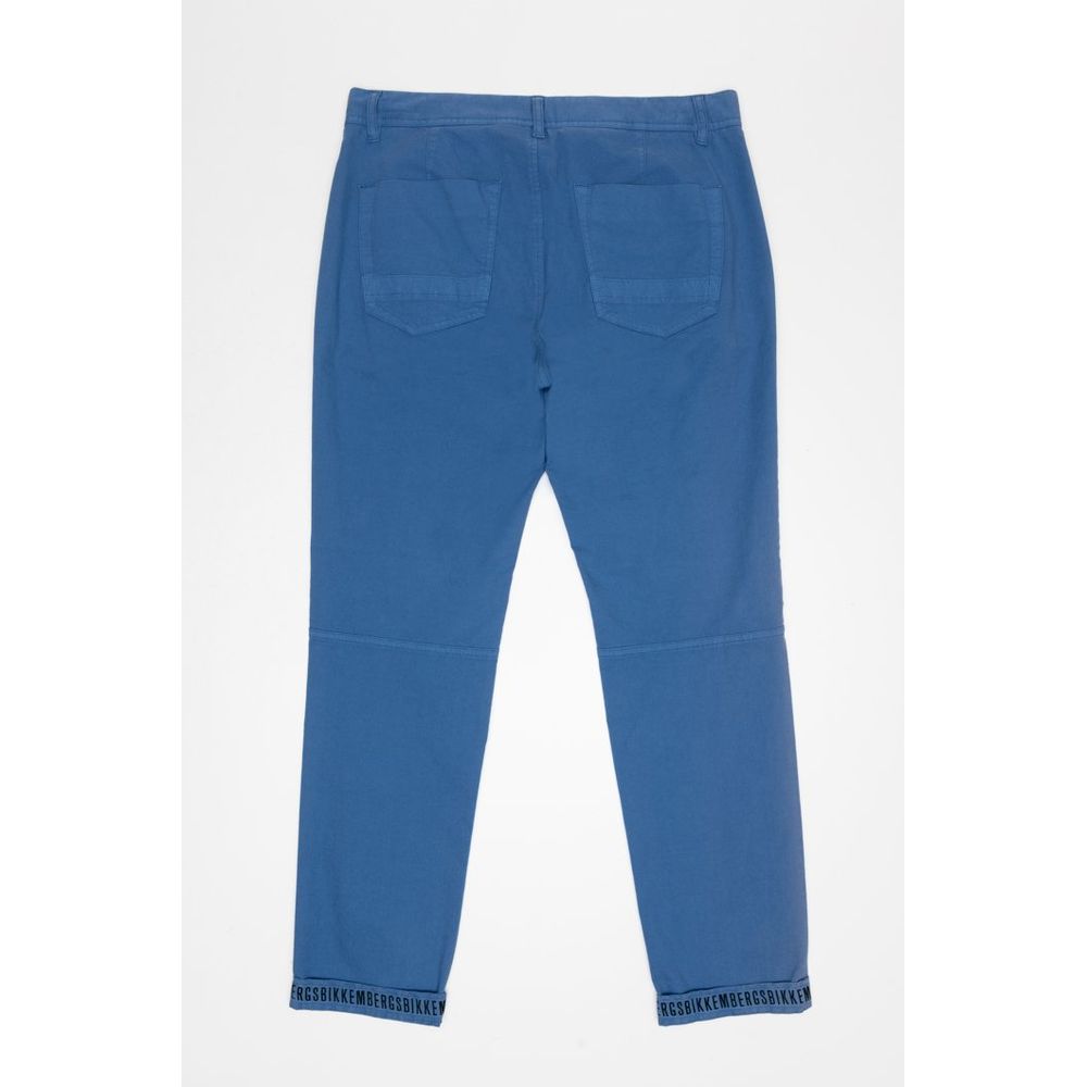 Bikkembergs Blue Cotton Joggers (Workout Men's Pants)