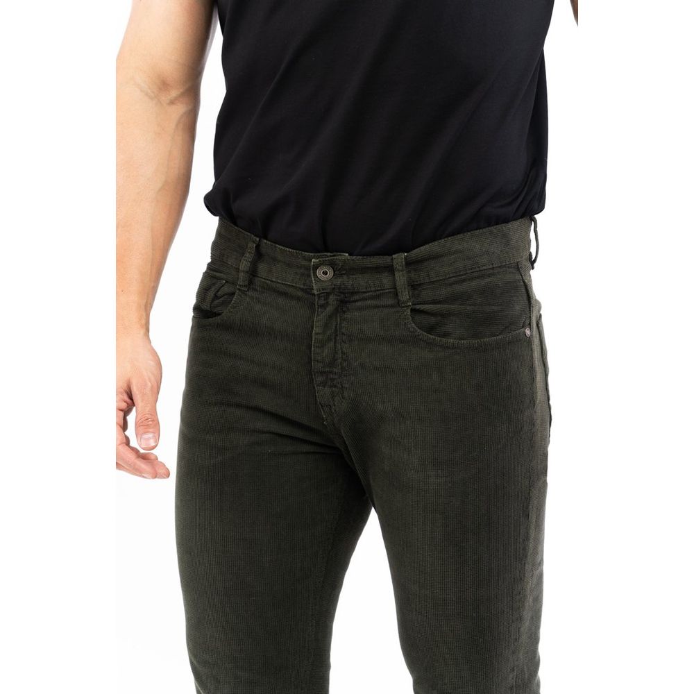 Bikkembergs Bicolor Cotton Casual Men's Pants