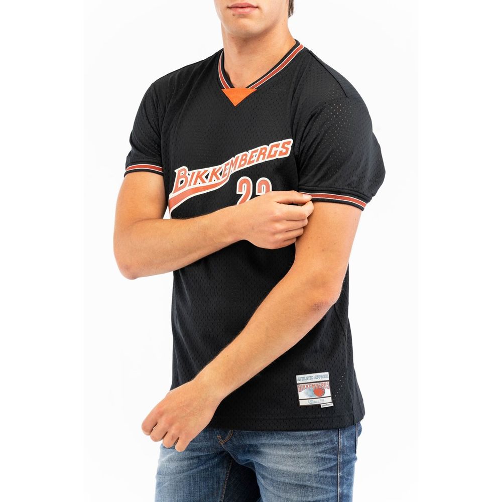 Bikkembergs Black Polyester Men's T-Shirt