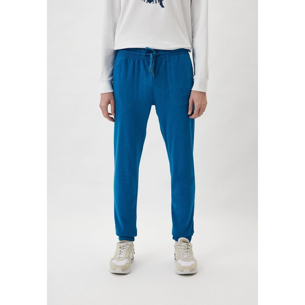 Bikkembergs Light Blue Cotton Joggers (Workout Men's Pants)