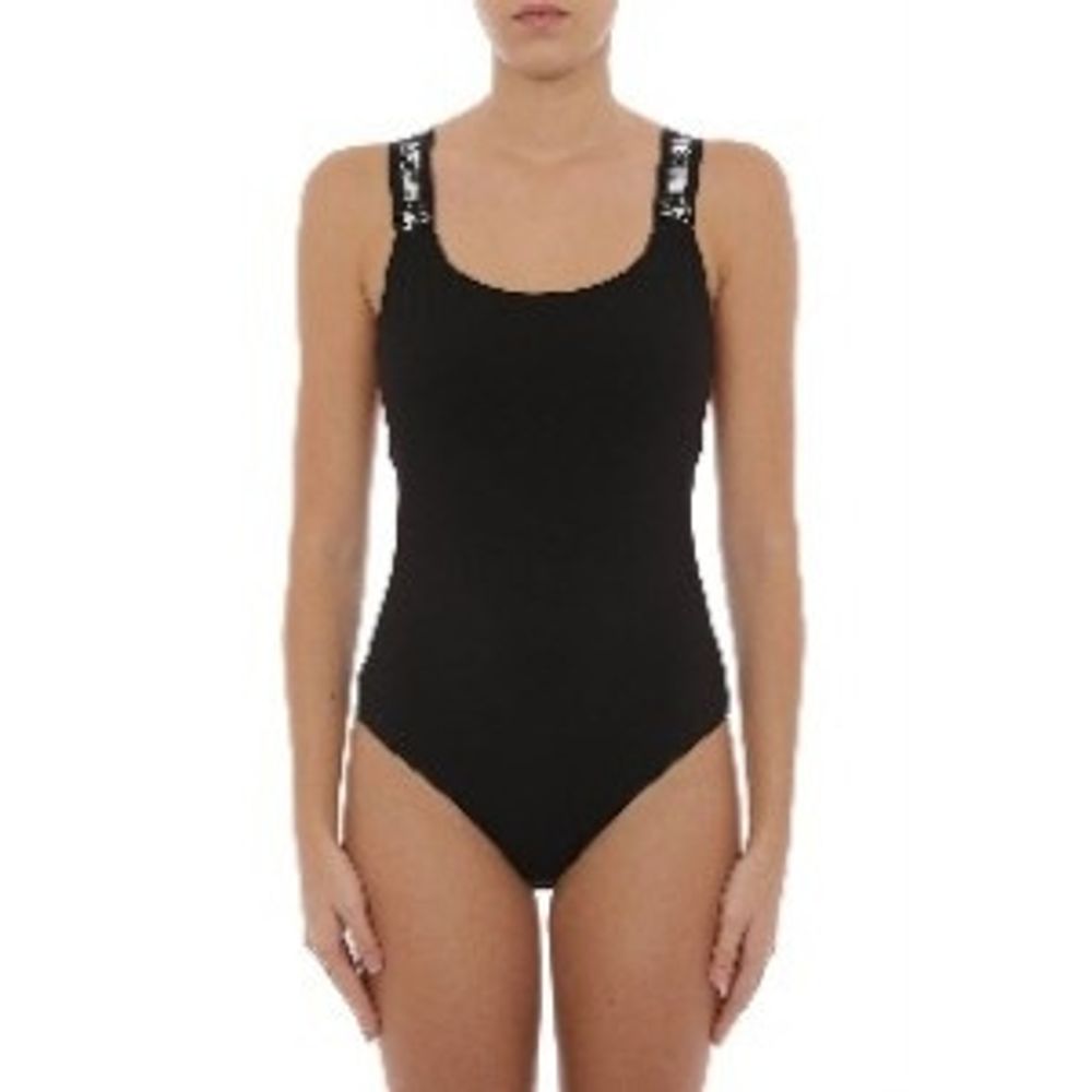 Moschino Black Cotton One-Piece Women's Swimsuit