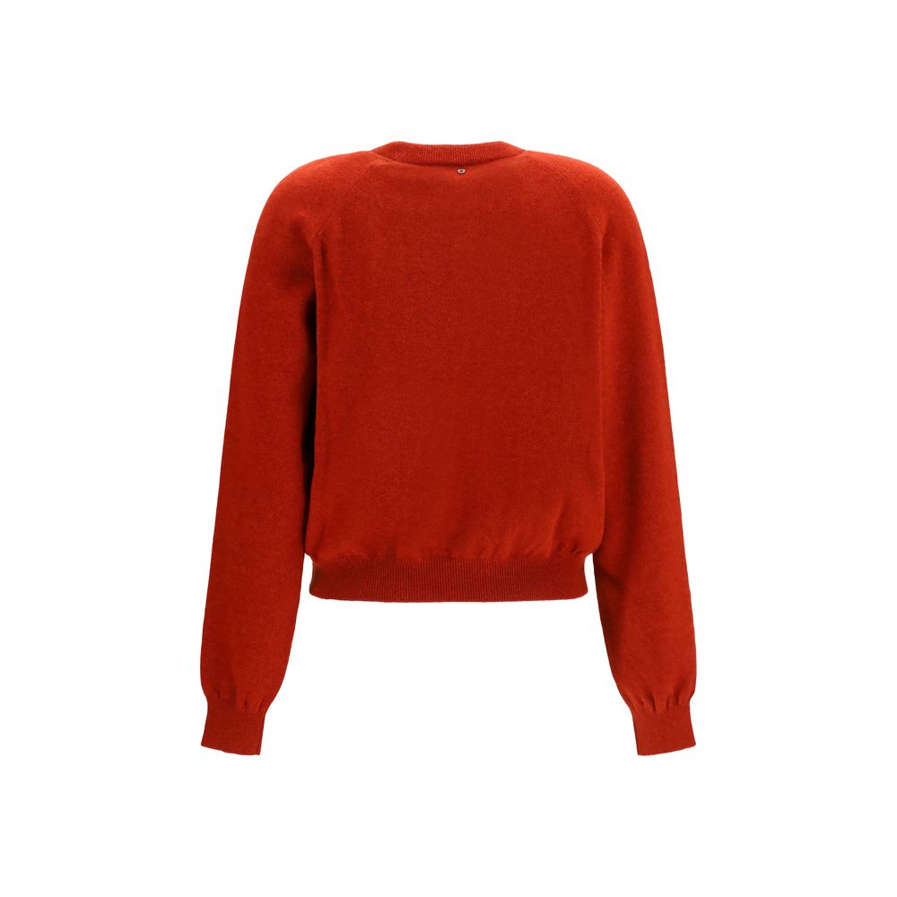 Ferragamo Red Wool Oves Aries Women's Sweatshirt