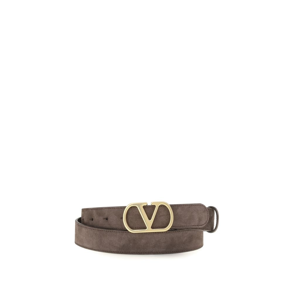 Valentino Garavani Brown Calf Leather Bos Taurus Men's Belt