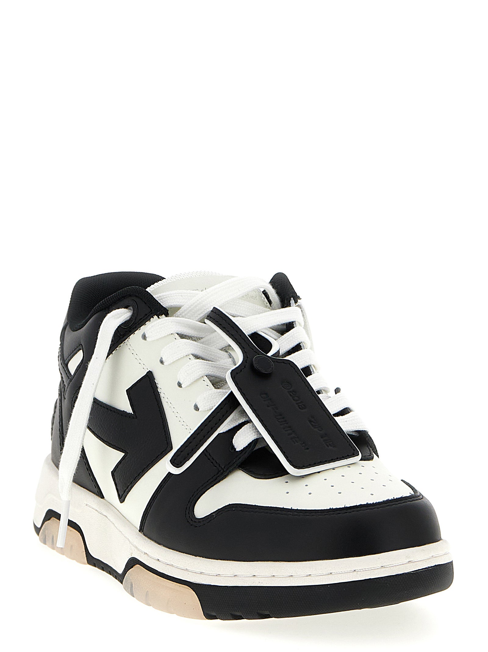 Off-White Bicolor Calfskin Low Top Men's Sneakers