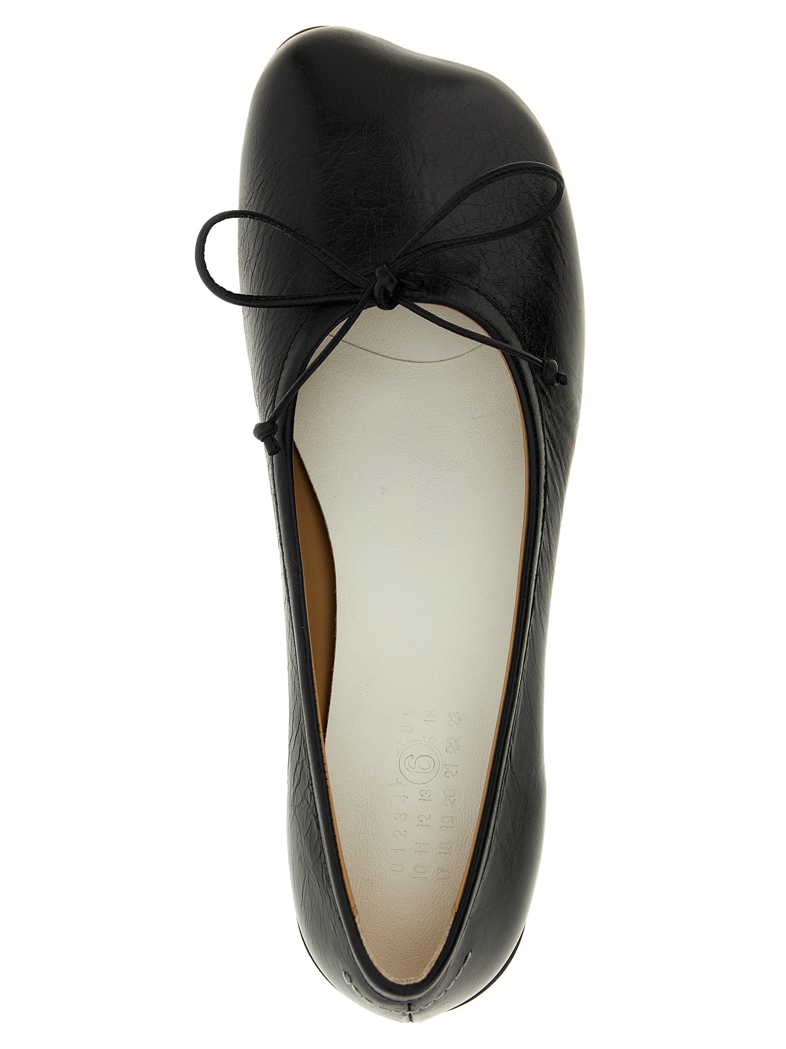 MM6 Maison Margiela Black Calfskin Mid Heel Women's Pumps