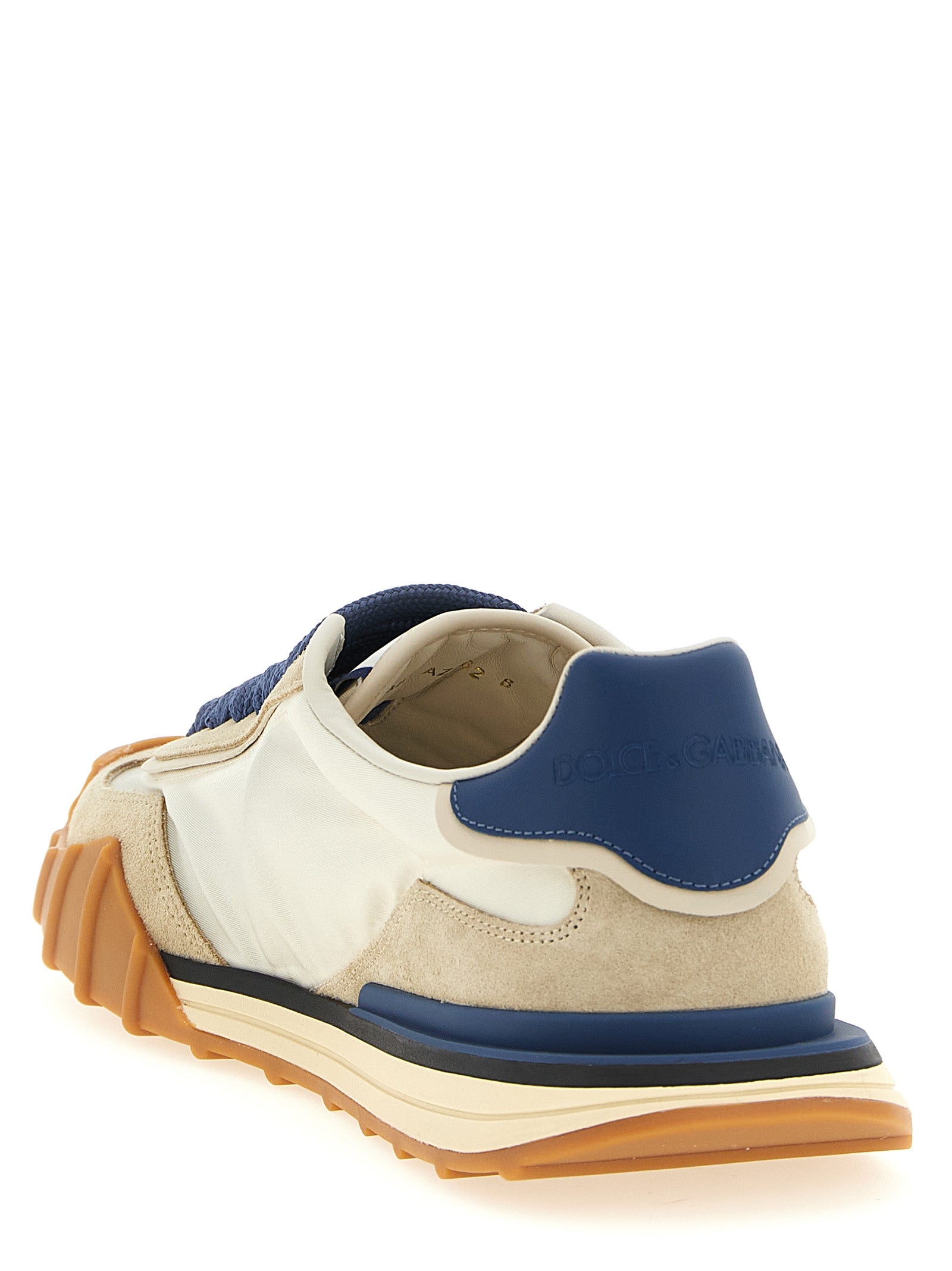 Dolce & Gabbana Blue Calfskin Athletic Men's Sneakers