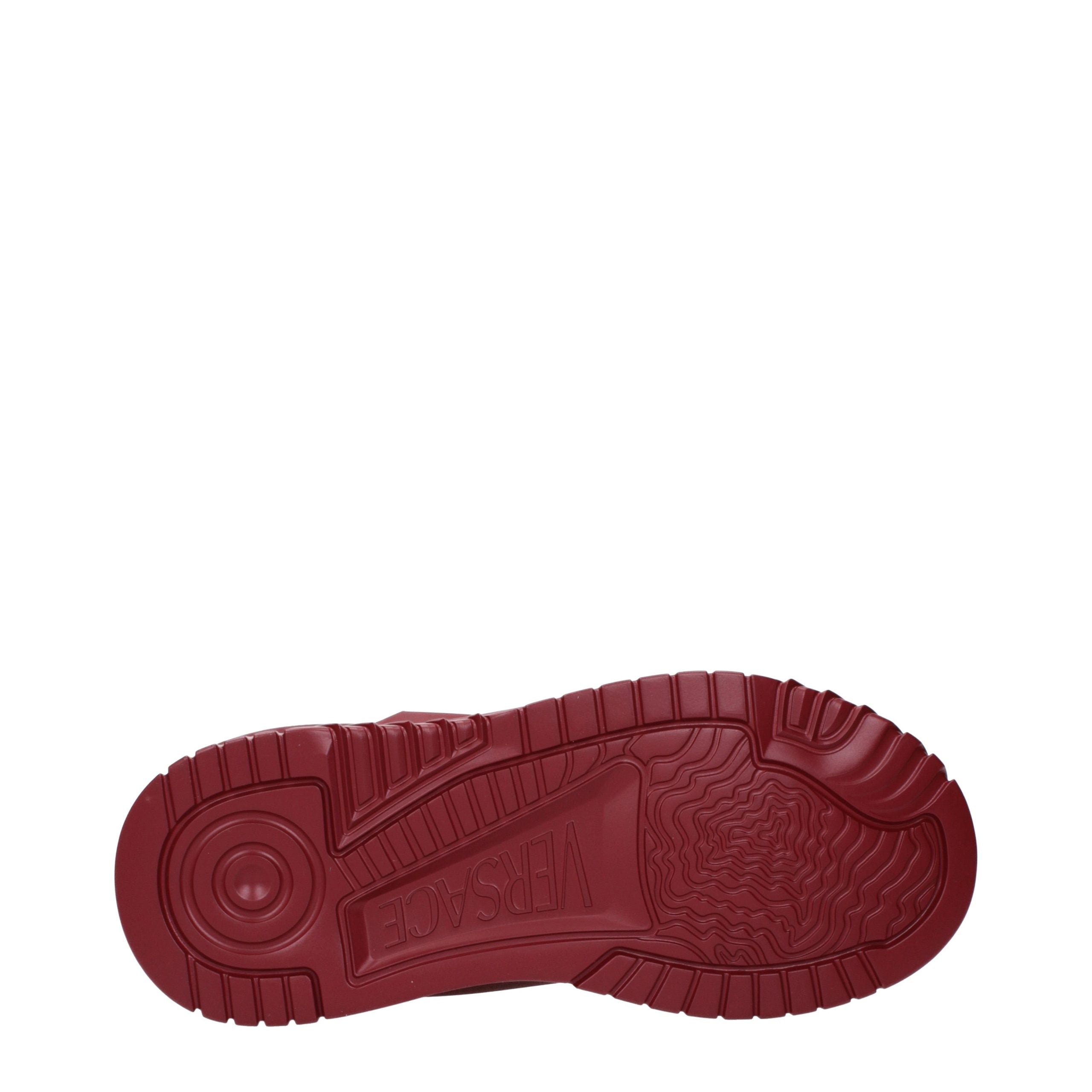 Versace Red Leather Chunky Men's Sneakers