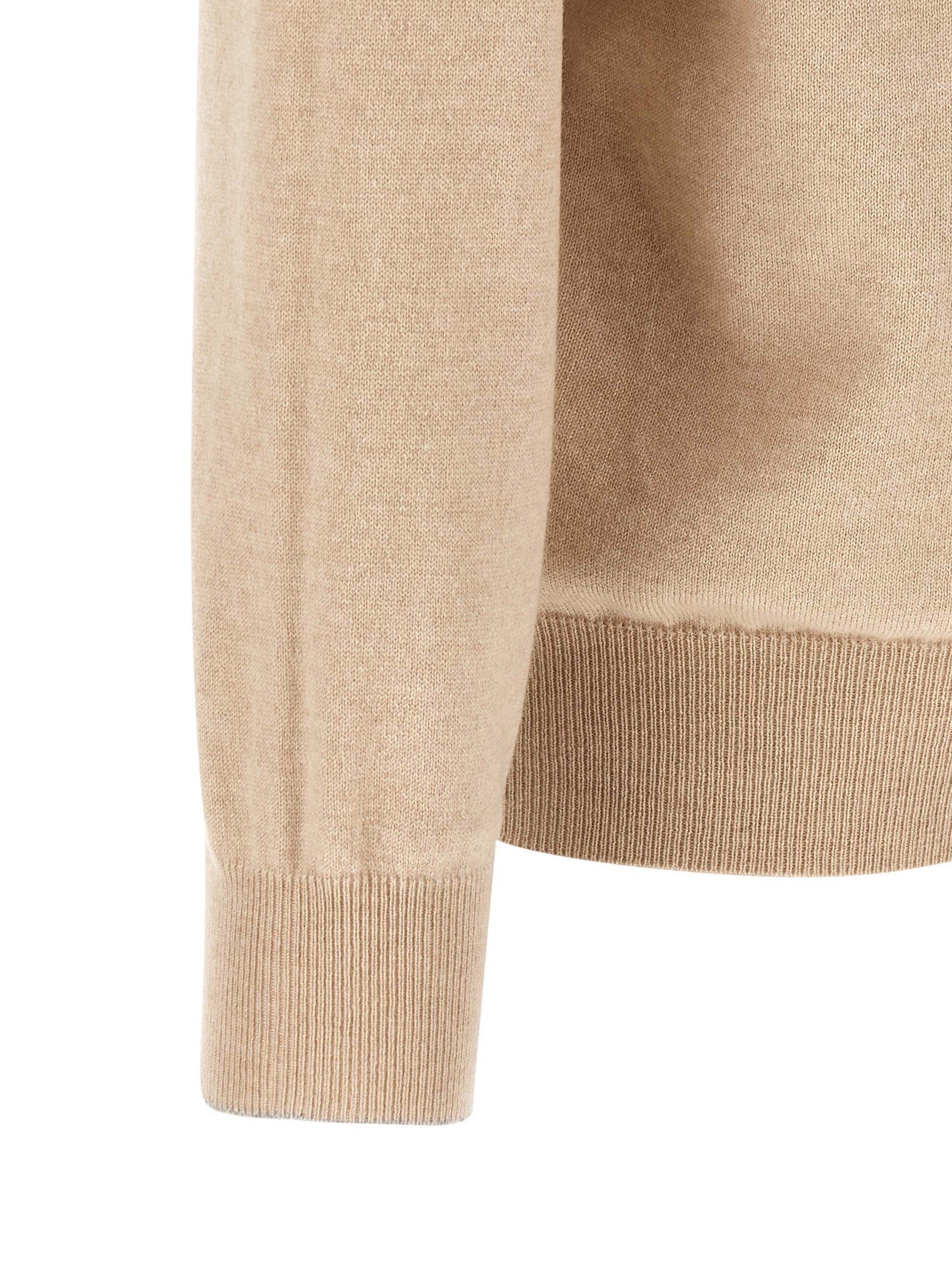 Brunello Cucinelli Beige Cashmere Men's Cardigan