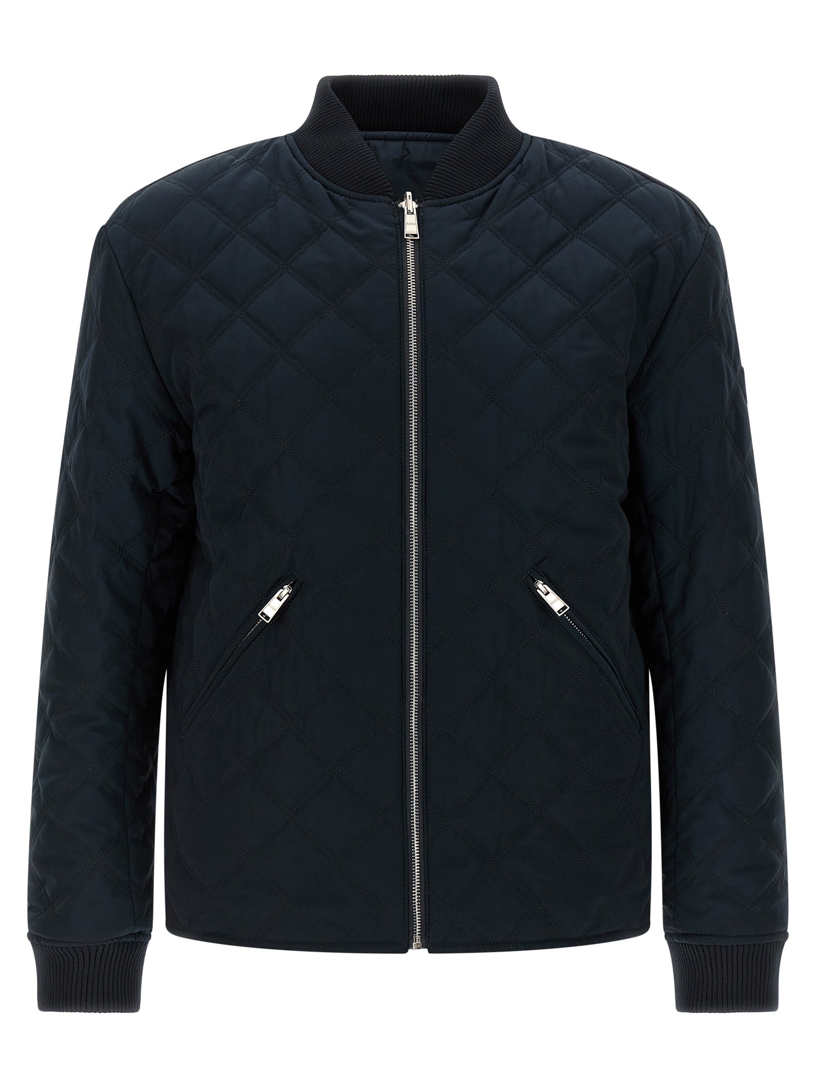 Hugo Boss Blue Polyester Men's Bomber