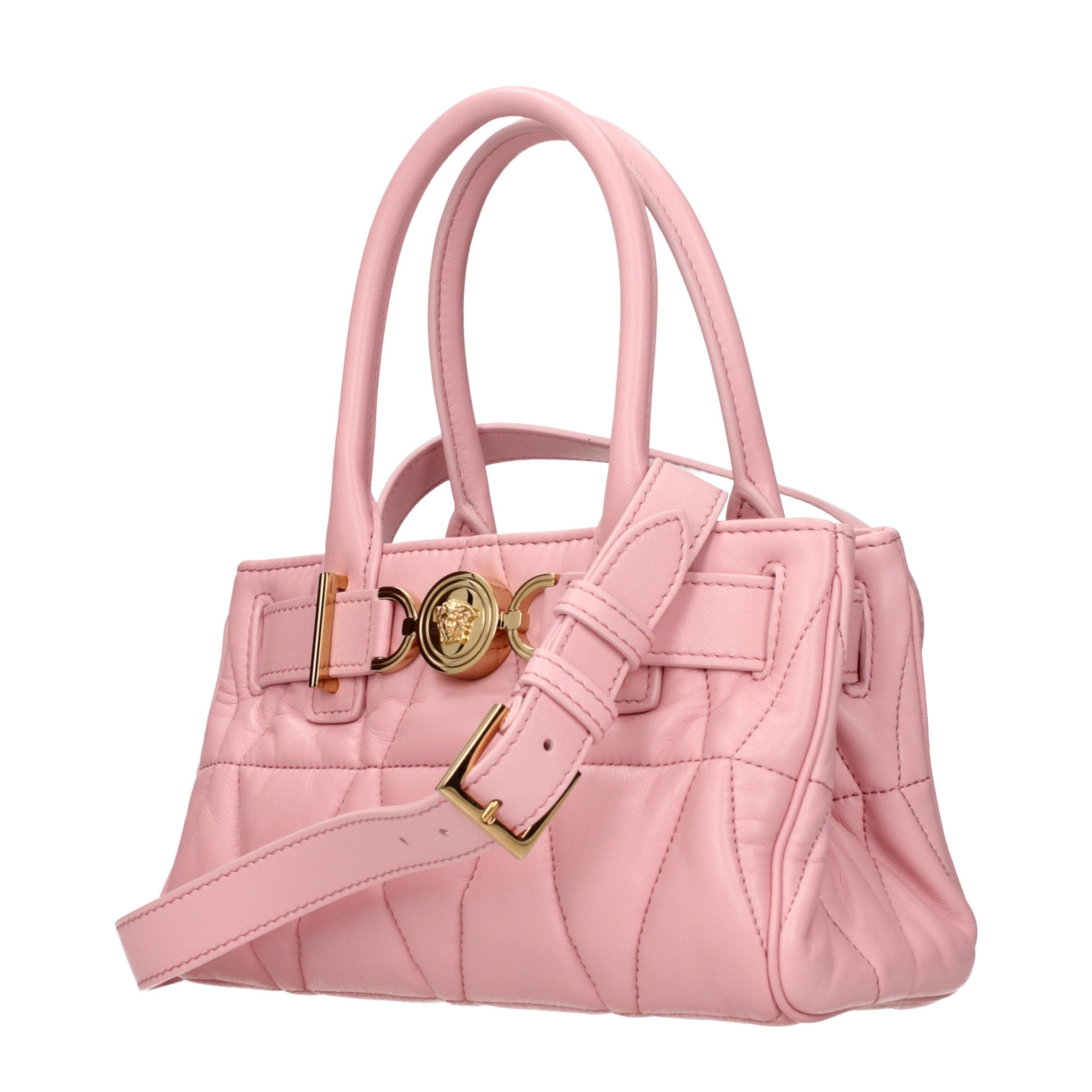 Versace Pink Leather Women's Handbag