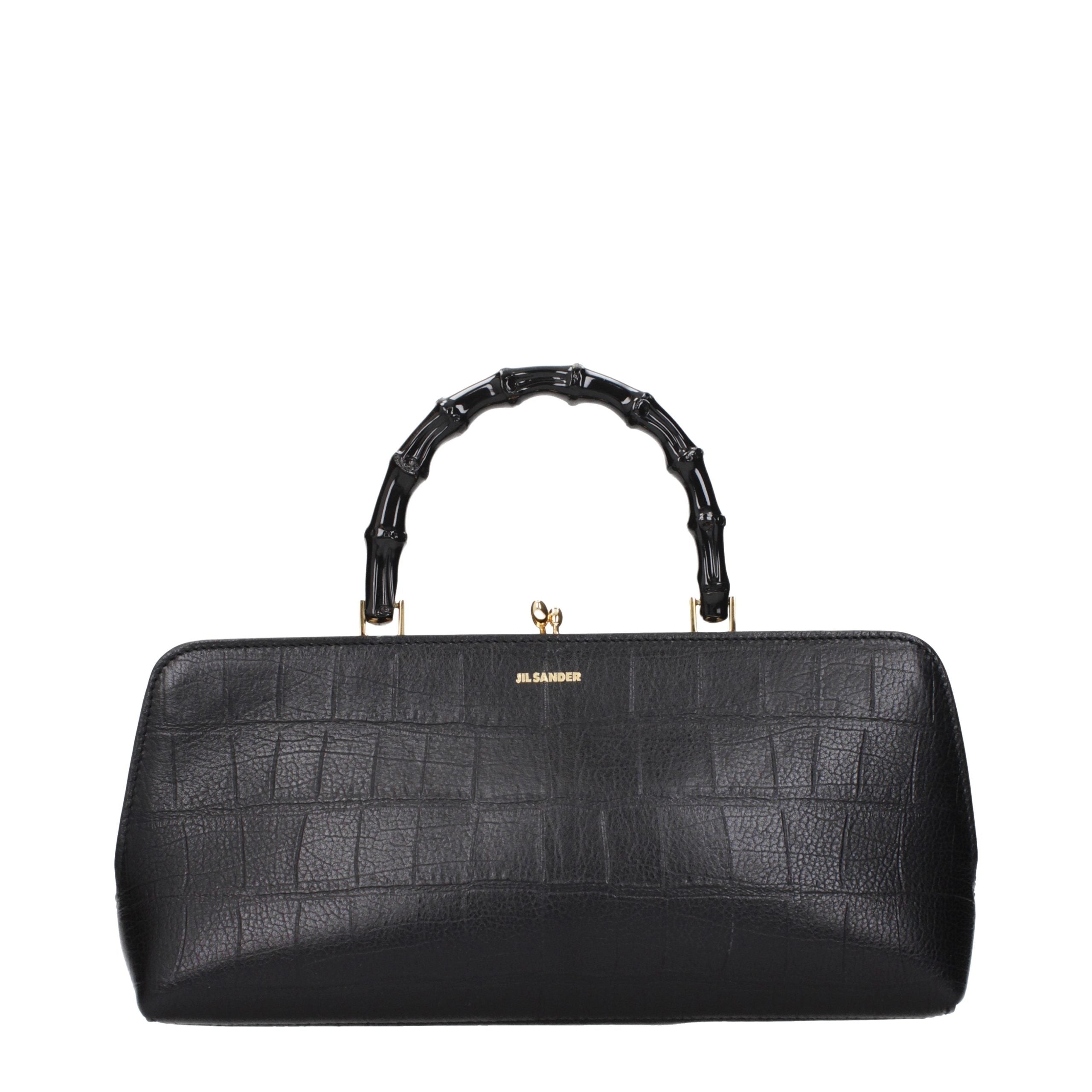 Jil Sander Black Leather Women's Handbag