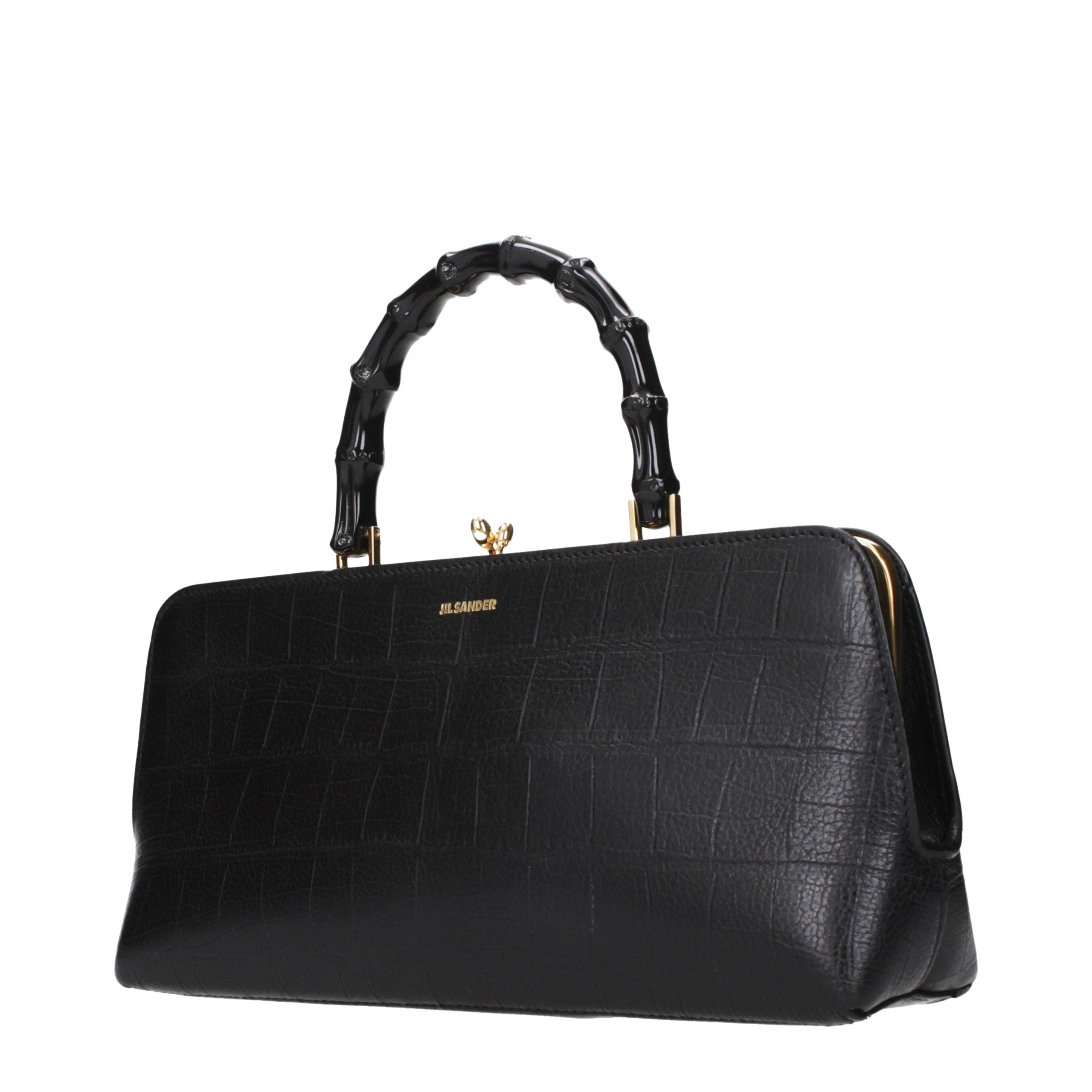 Jil Sander Black Leather Women's Handbag